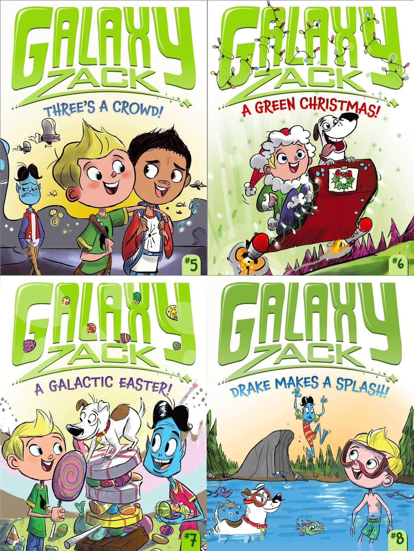 The Galaxy Zack Collected Set #2: Three's a Crowd!; A Green Christmas!; A Galactic Easter!; Drake Makes a Splash!
