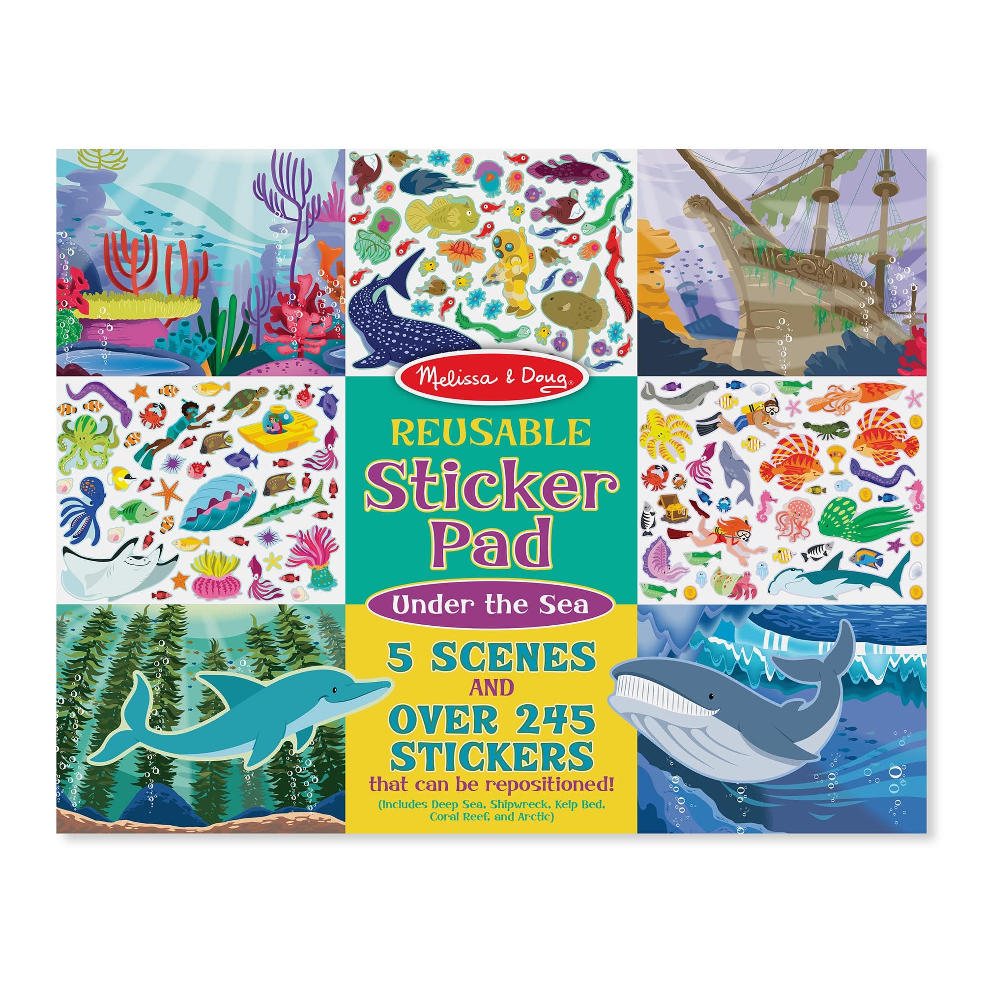 Melissa & Doug Reusable Sticker Activity Pad - Under The Sea Toy