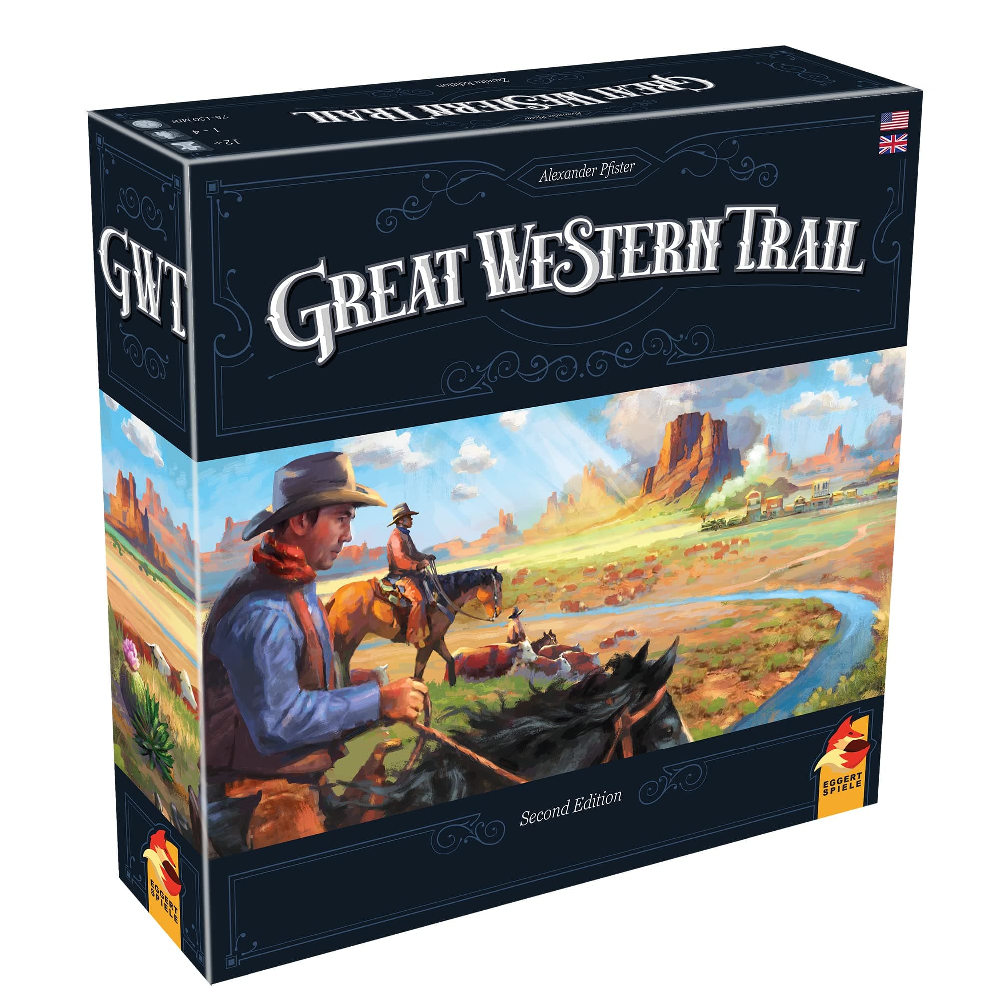 Plan B Games | Great Western Trail (2nd Edition) | Board Game | Ages 12+ | 1-4 Players | 75-150 Minutes Playing Time, Multicolor,PBGESG50160