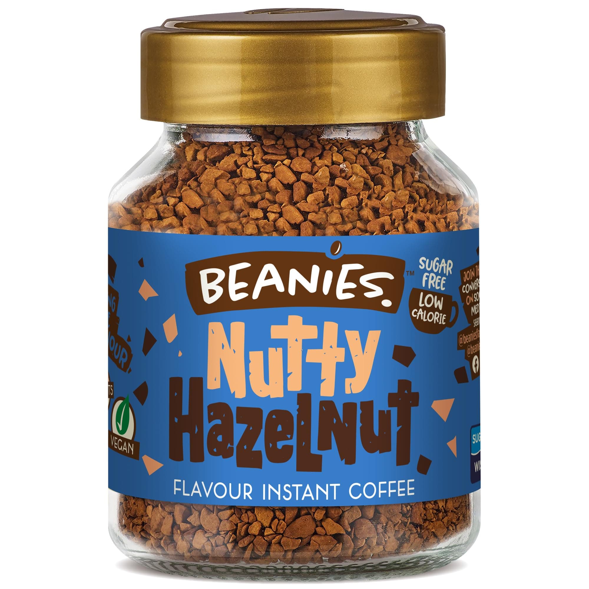 Beanies Coffee Nutty Hazelnut 50g FOBEA006B, 1 count (Pack of 6)