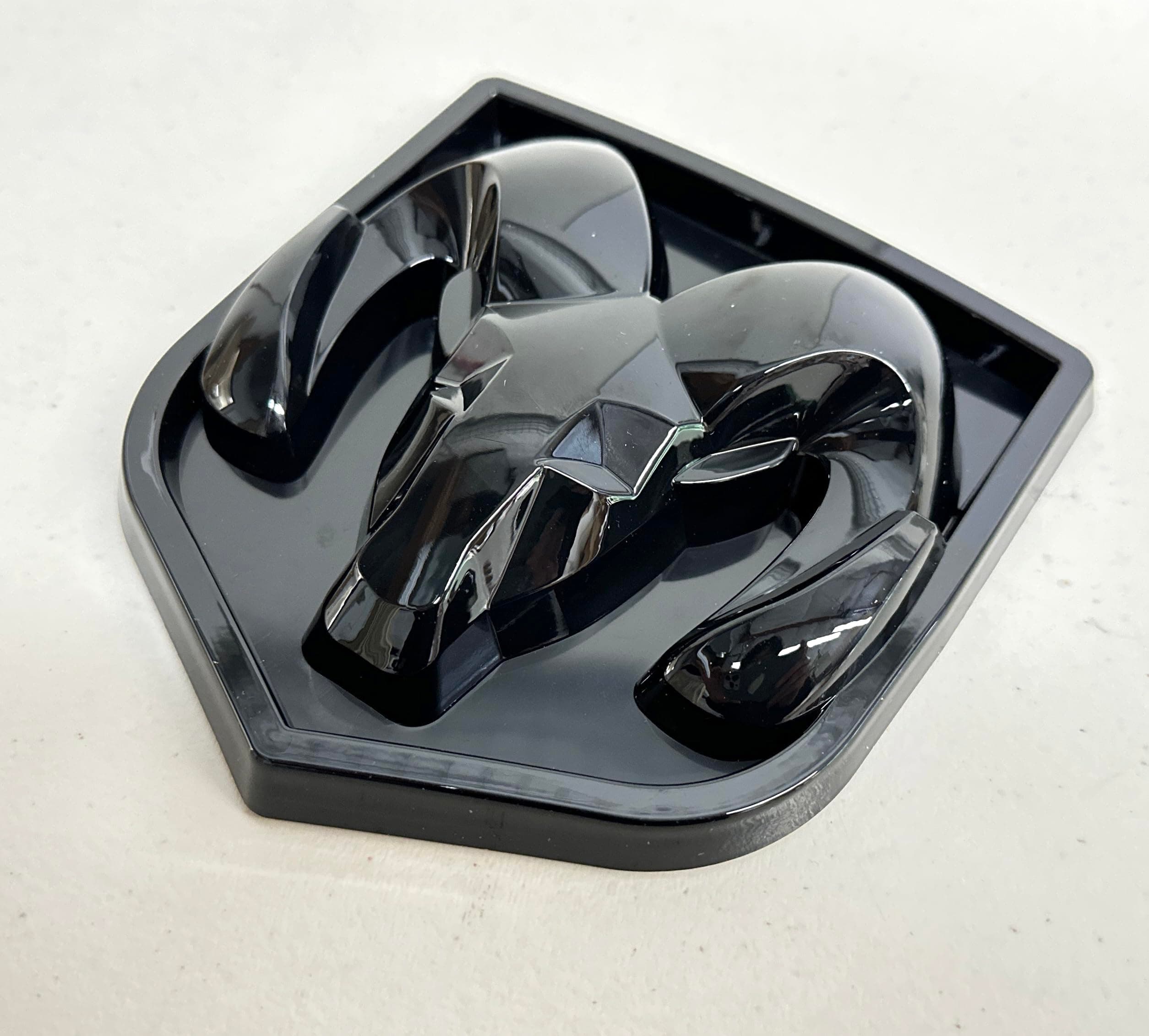 Autogem 2006-2018 RAM Truck Tailgate Emblem – Black Finish, Durable Plastic, Easy Adhesive Installation