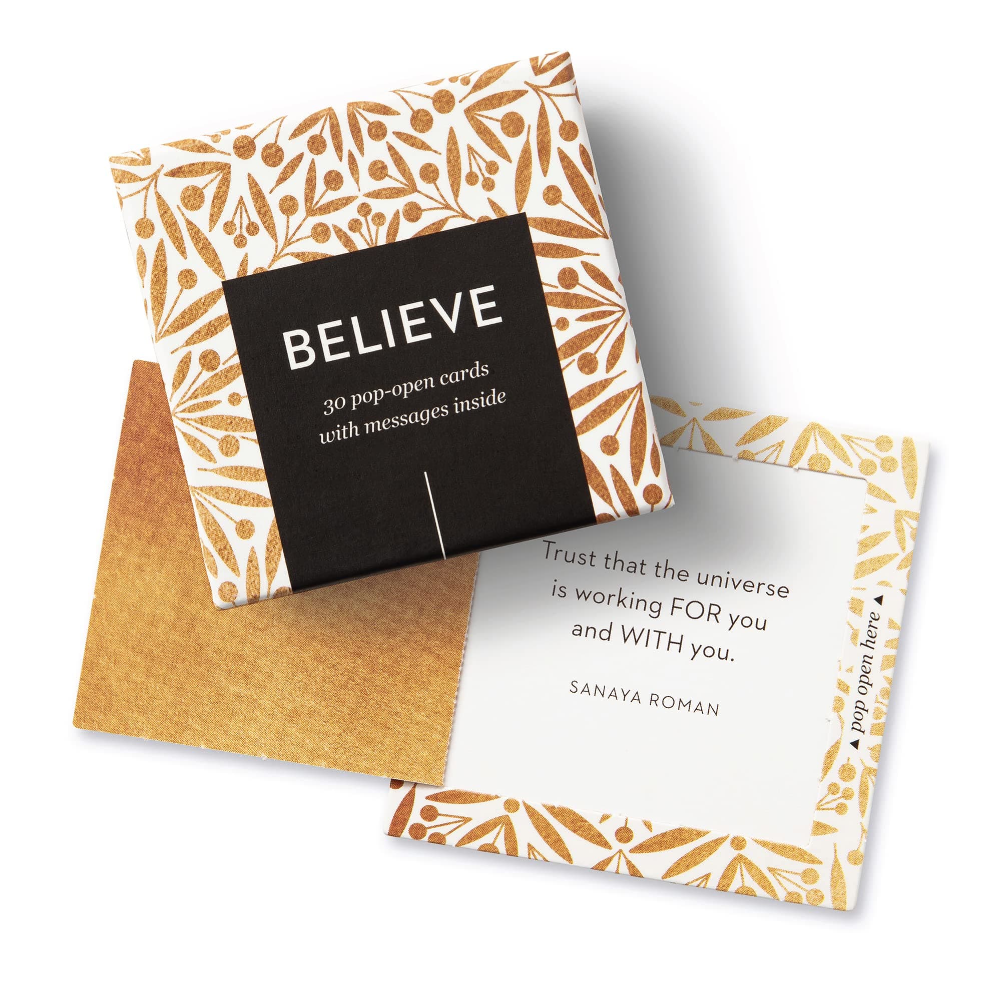 Compendium ThoughtFulls Pop-Open Cards Believe | 30 Pop-Open Cards, Each with a Different Inspiring Message Inside