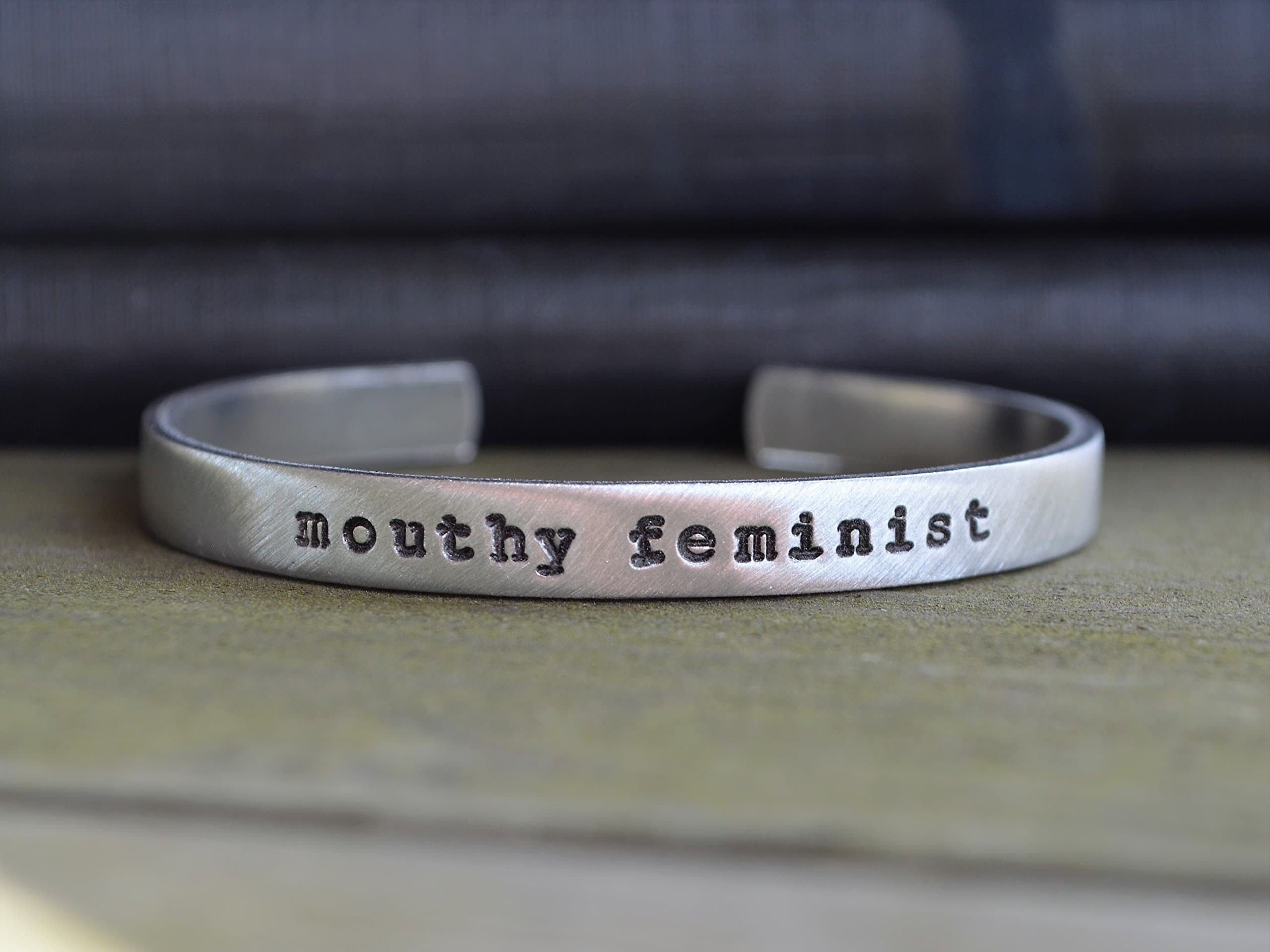 Mouthy Feminist Cuff Bracelet