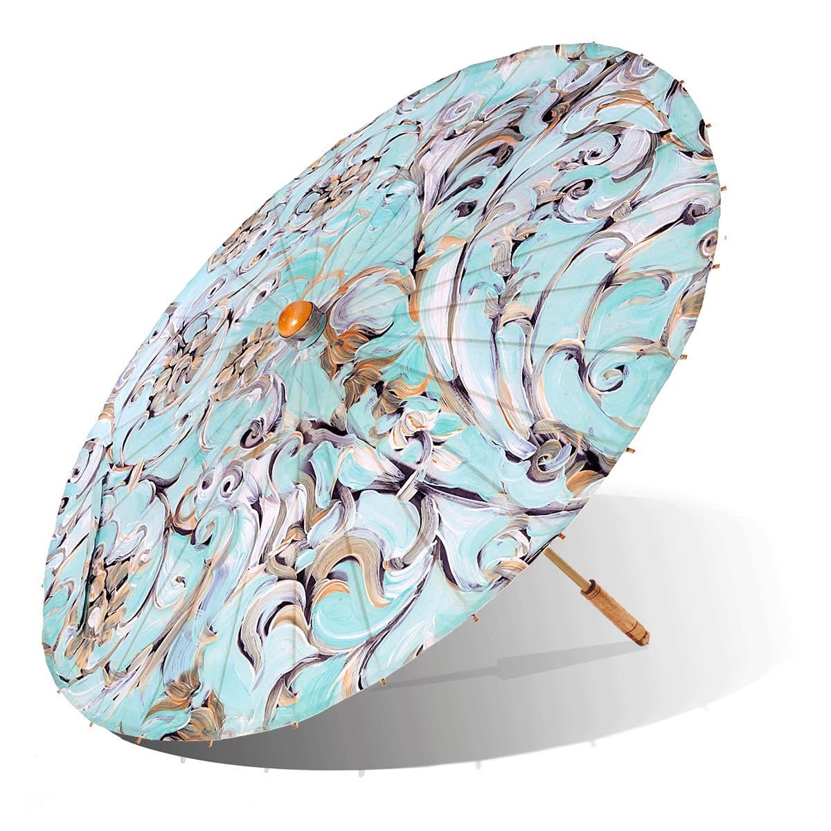 Lily-Lark Scroll UV protection sun parasol, rated UPF 50+