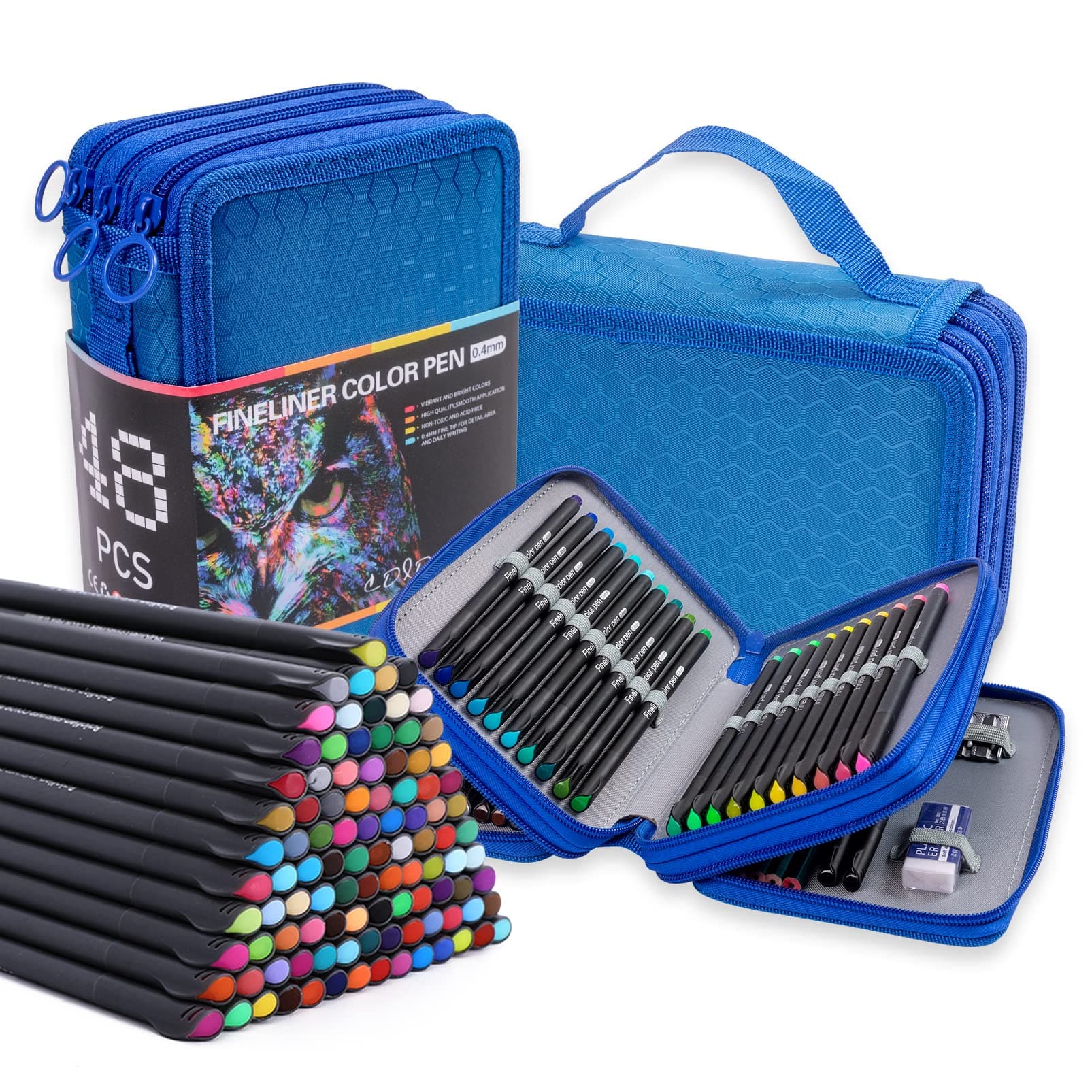 RIANCY 48 Pack Journal Planner Pens| Sipa Fineliner Pens 0.4mm Fine Tip, Assorted Colors Perfect for Students Journaling Drawing Note Taking School Office Supplies