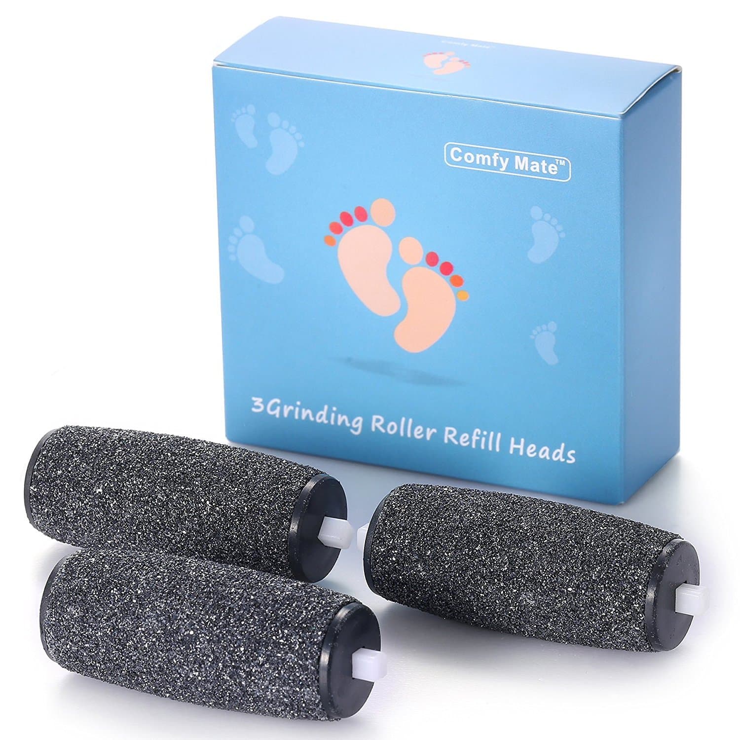 BEST DEAL 3 Extra Coarse & 3 Regular Coarse Replacement Roller Refill Heads for Amope Pedi Perfect Eletronic Foot File