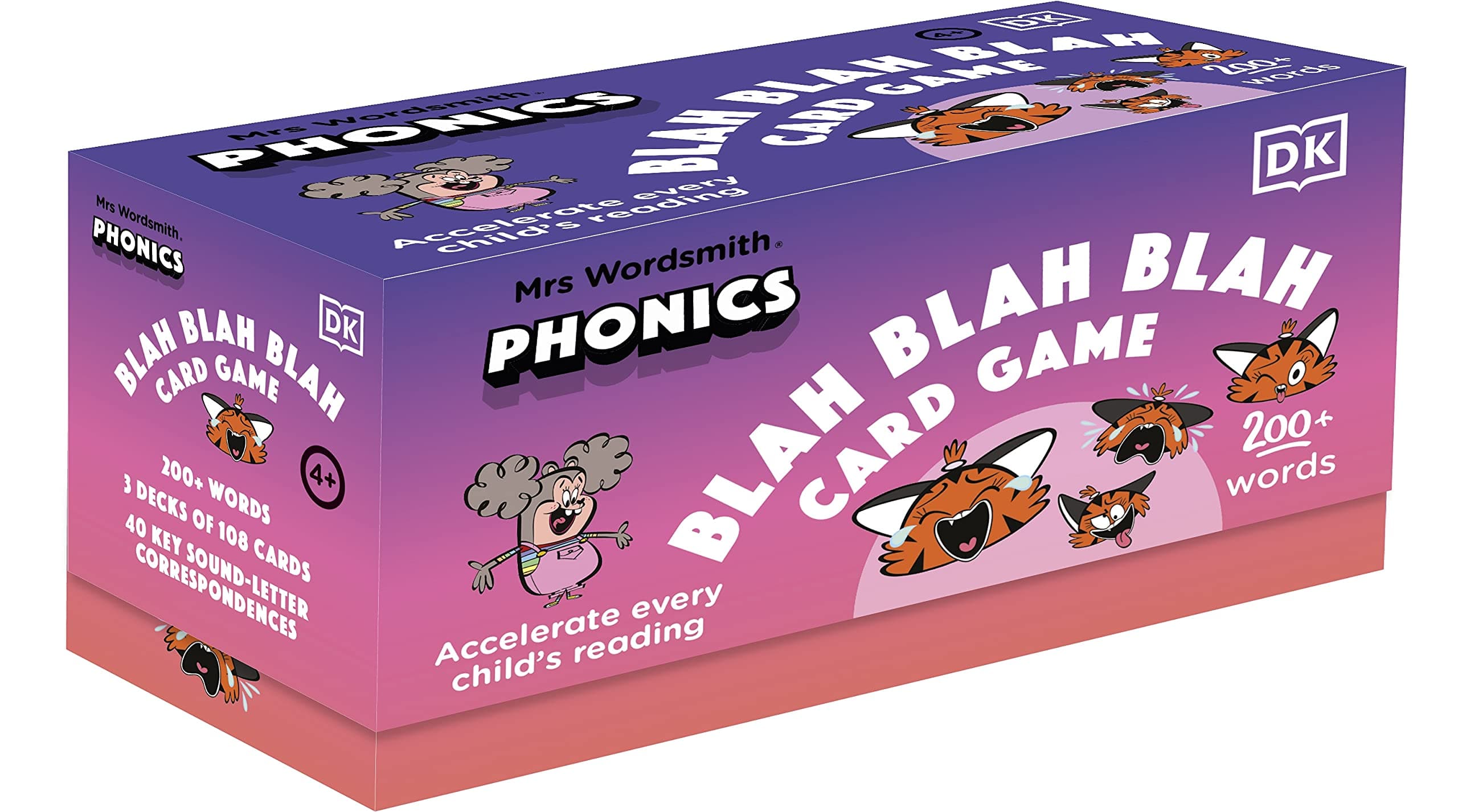 DK Mrs Wordsmith Phonics Blah Blah Blah Card Game, Ages 4-7 (Early Years and Key Stage 1): Accelerate Every Child’s Reading