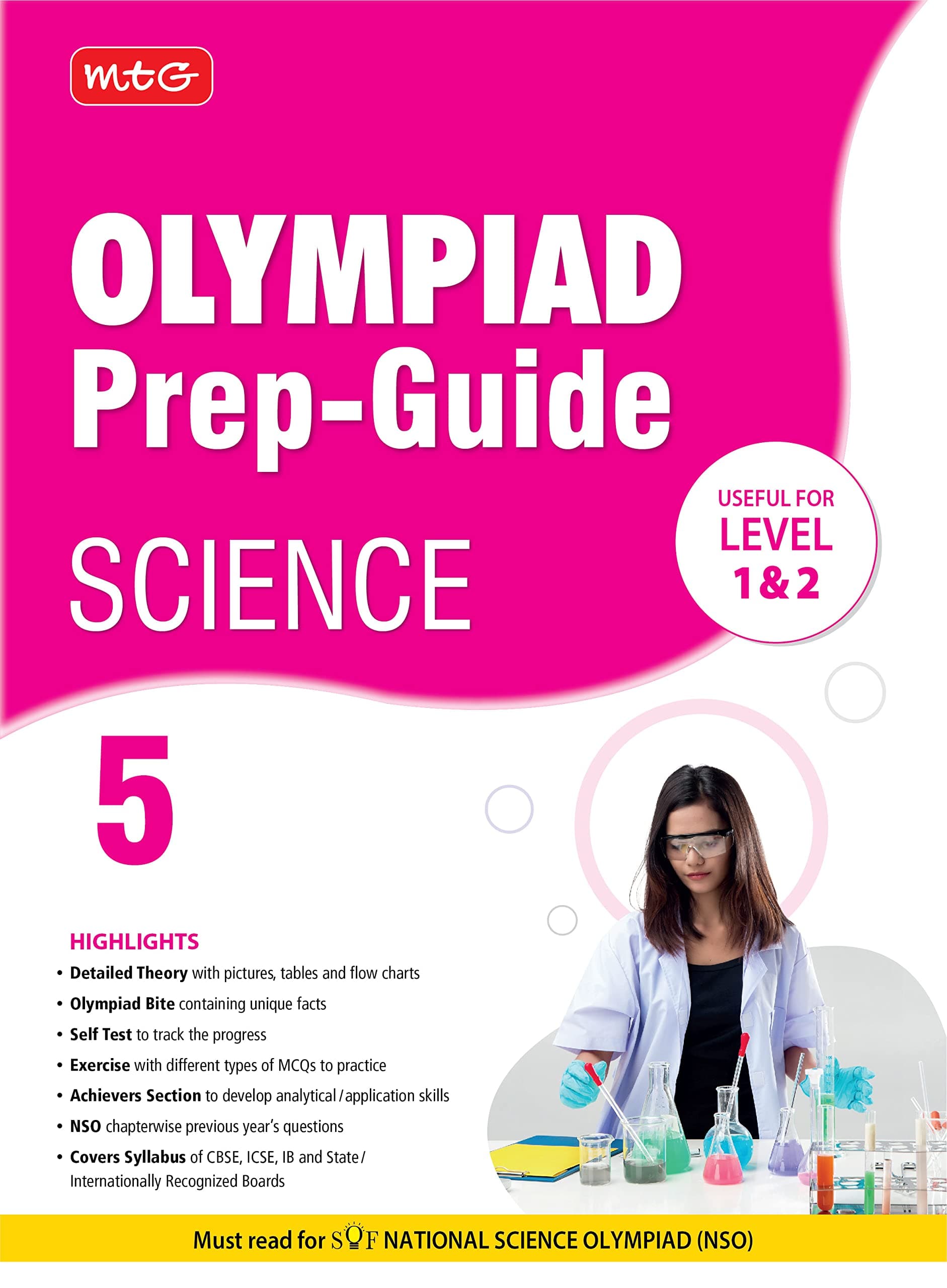 MTG Olympiad Prep-Guide Science Class 5 - Detailed Theory, Self Test with NSO Chapterwise Previous Year Question Paper For SOF 2023-24 Exam