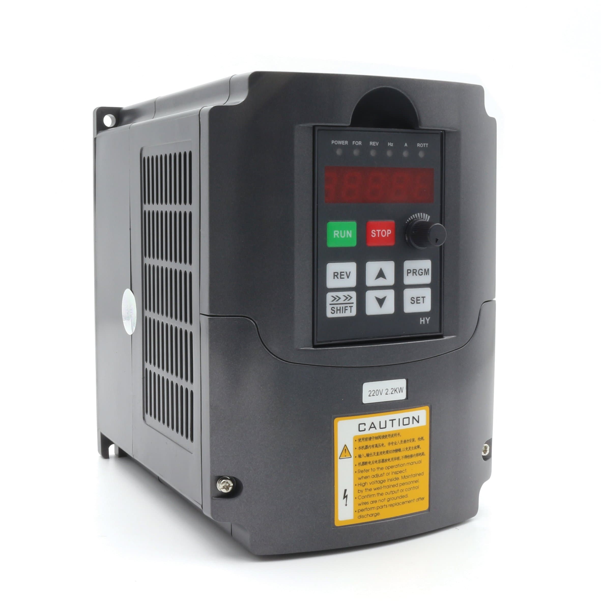 RATTMMOTOR 2.2KW 220V Variable Frequency Drive VFD Inverter 3 Phase 2200W Frequency Converter CNC Inverter with 2m Extension Cable Adjustable for Spindle Motor Speed Control