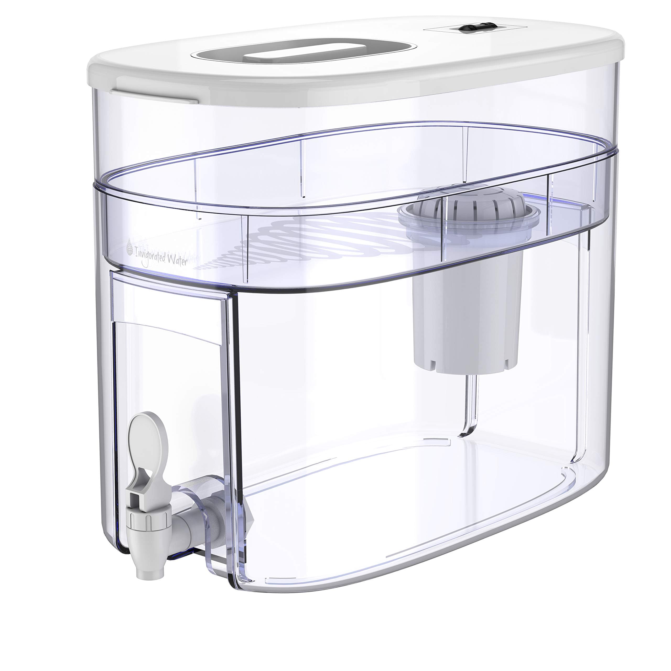 pH Recharge 1F Alkaline Water Ionizer Machine – Countertop Water Filter Purifier – Water Alkalizer Pitcher Jug System – High pH Ionized Water, 12.5 Litre (White)