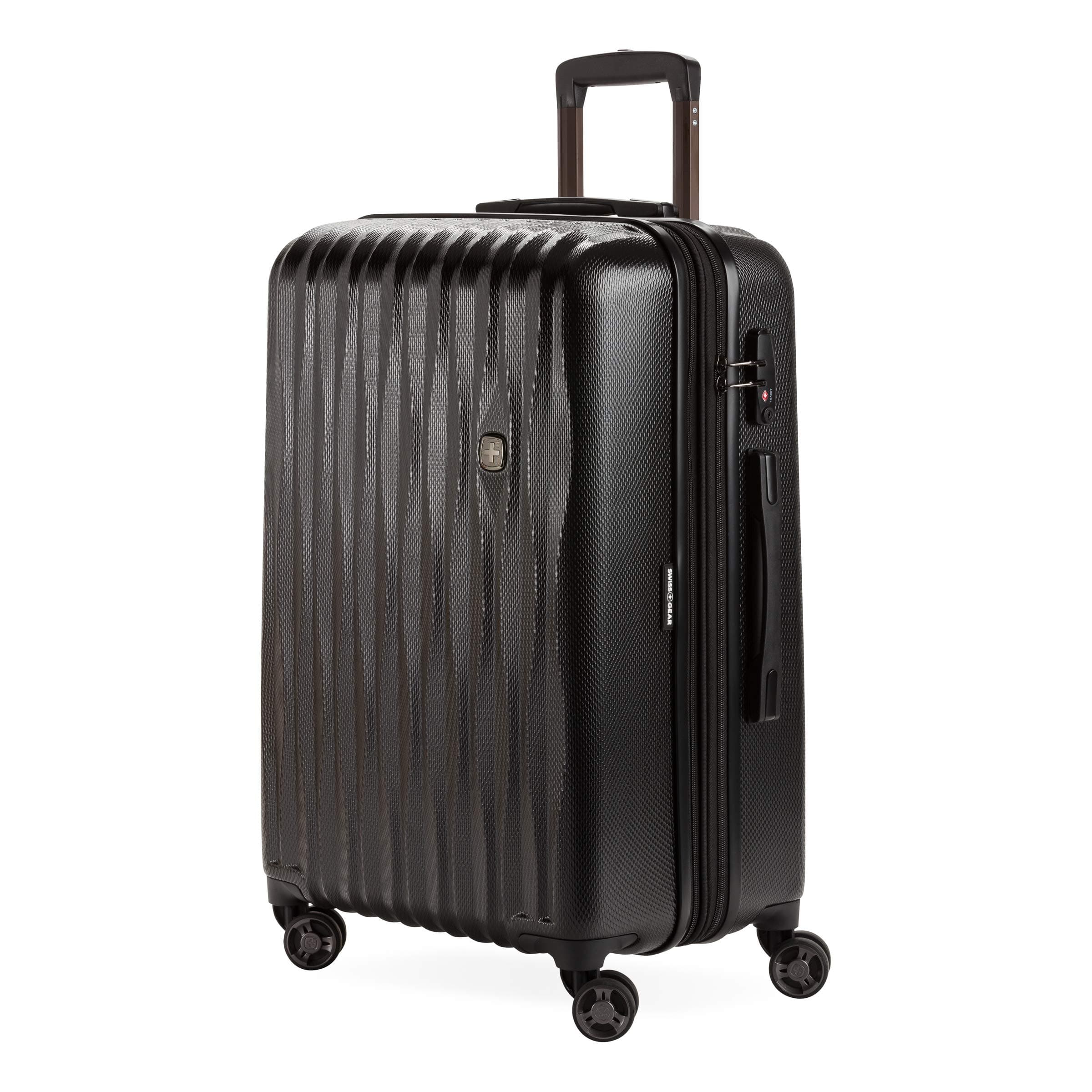 7272 Energie Hardside Expandable Luggage with Spinner Wheels, Black, Checked-Medium 24-Inch, 7272 Energie Hardside Expandable Luggage With Spinner Wheels