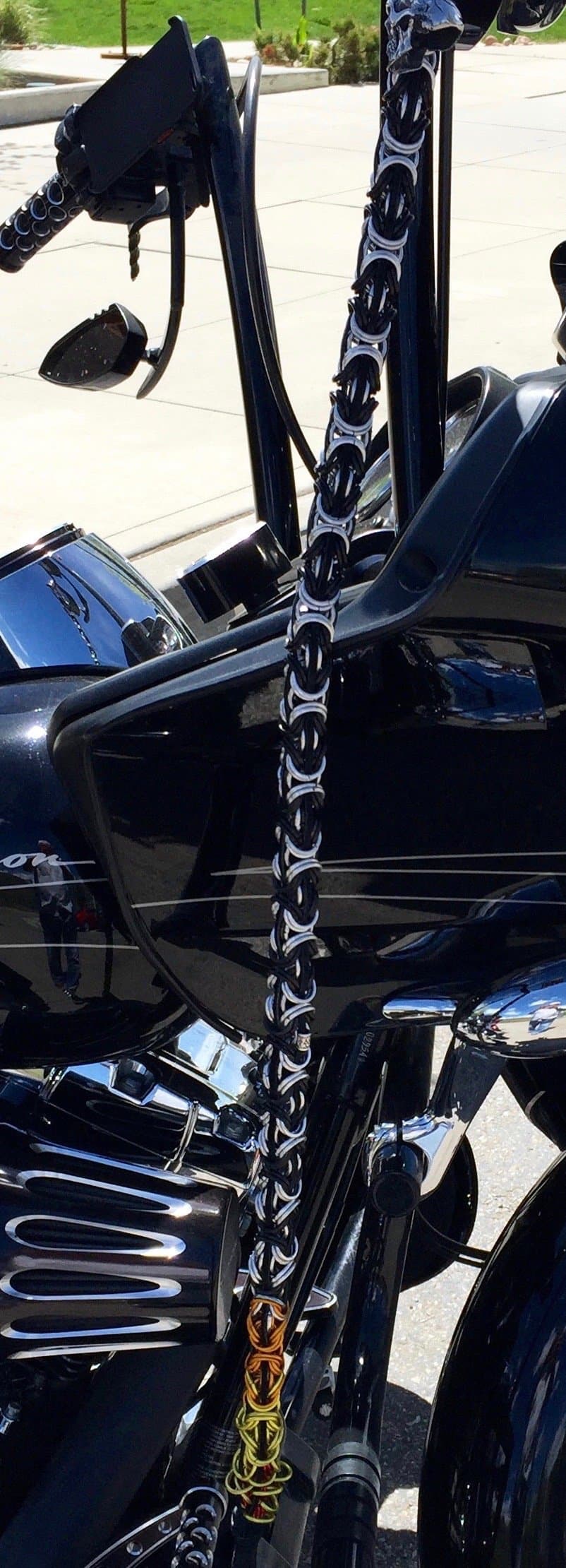 Hawgz 30 Inch Biker Getback Whip Custom Color and Tail