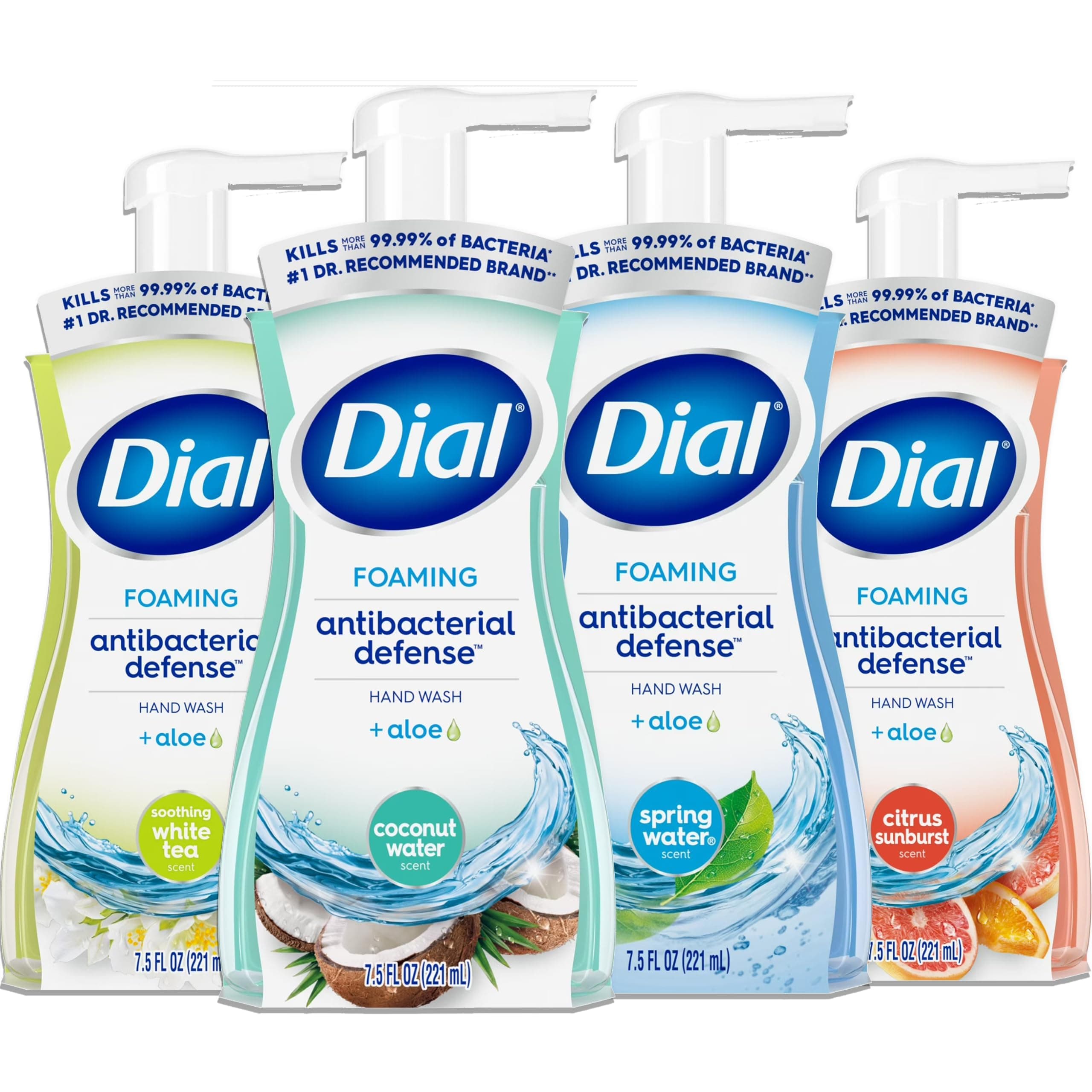 Dial Complete Foaming Anti-bacterial Hand Wash Variety 4-Pack - 7.5 Oz Each