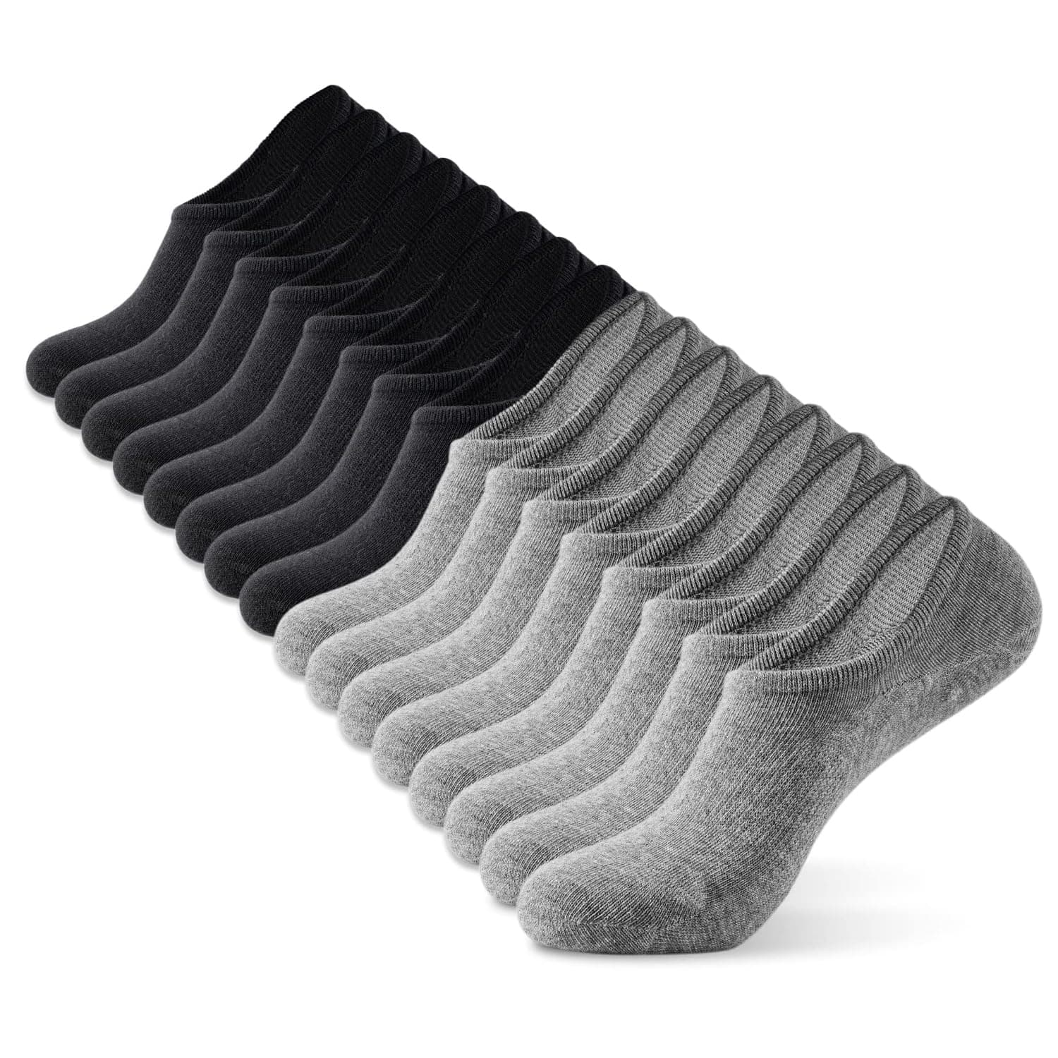 No Show Socks Men Low Cut Ankle Short Socks for Men Casual Athletic Socks with Non-Slip Grip