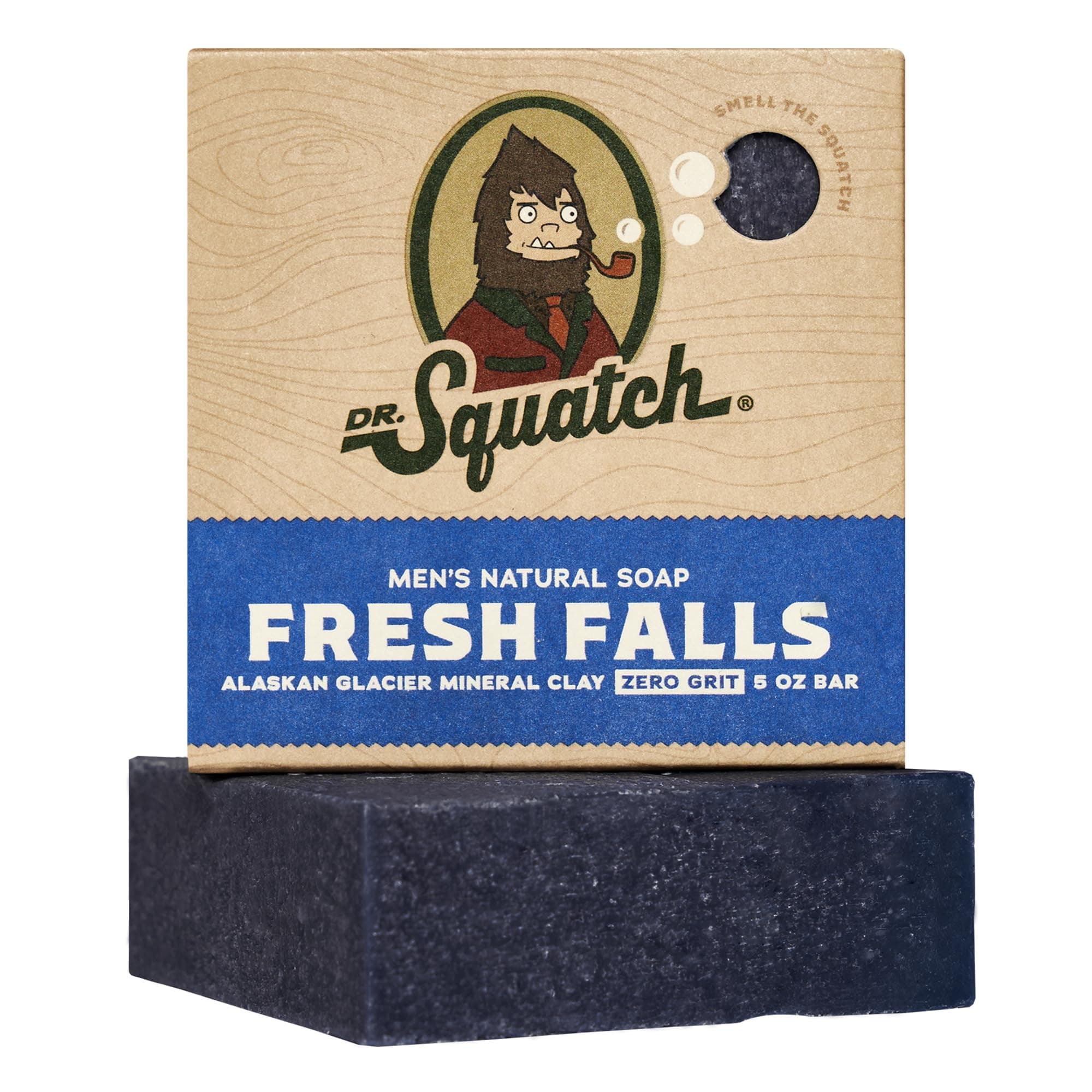 All Natural Bar Soap for Men with Zero Grit, Fresh Falls