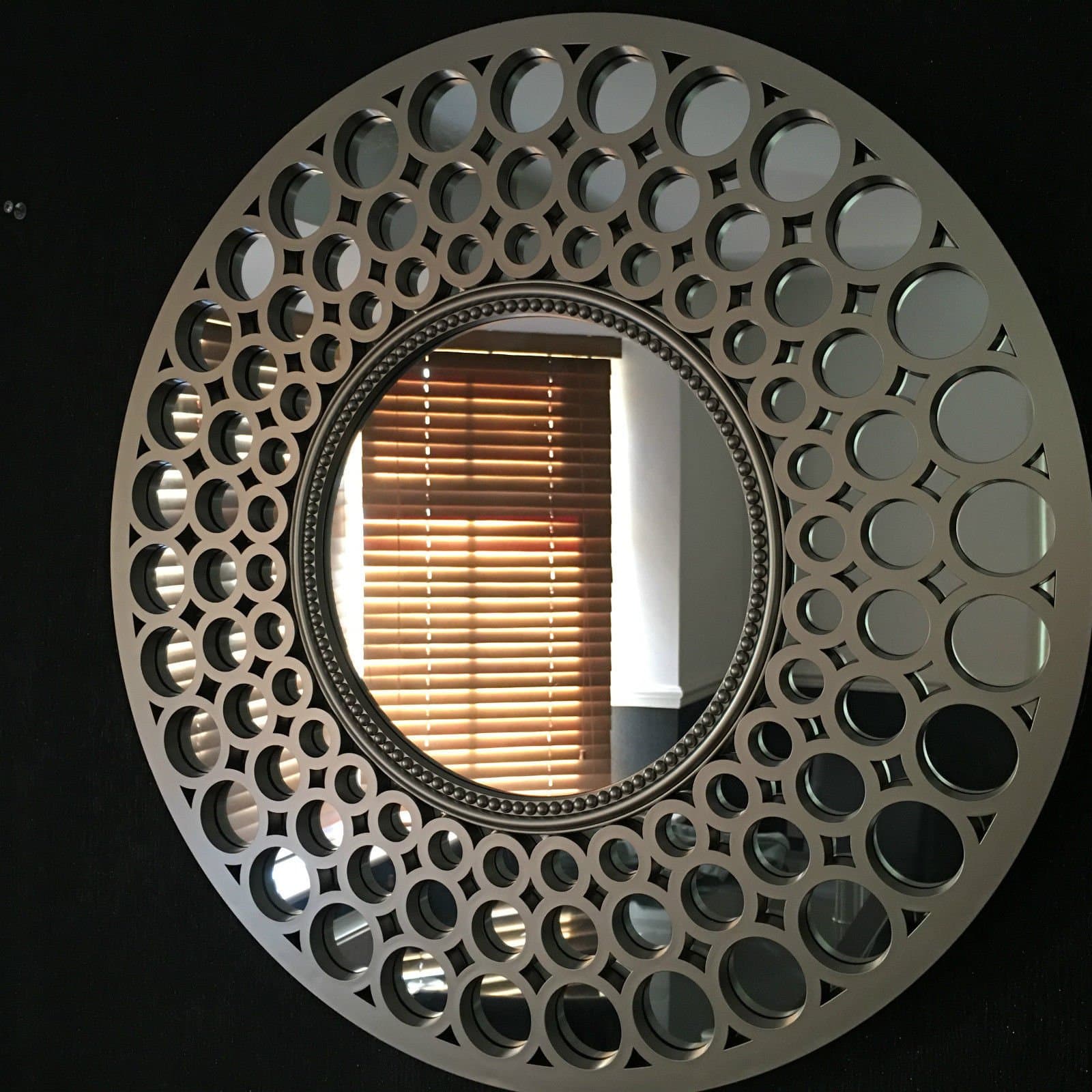 Round Silver Mirror Premium Quality Best for Gifts Home Decor Sitting Room Bed Room