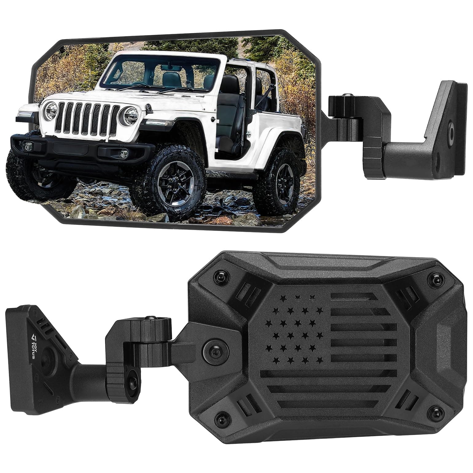 Mirrors Doors Off Compatible with Wrangler JL Gladiator JT 2018-2026, Wrangler JL Side Mirrors with Doors Off Wider View No Vibrate & Wobble (Patented), Not Fit Doors On