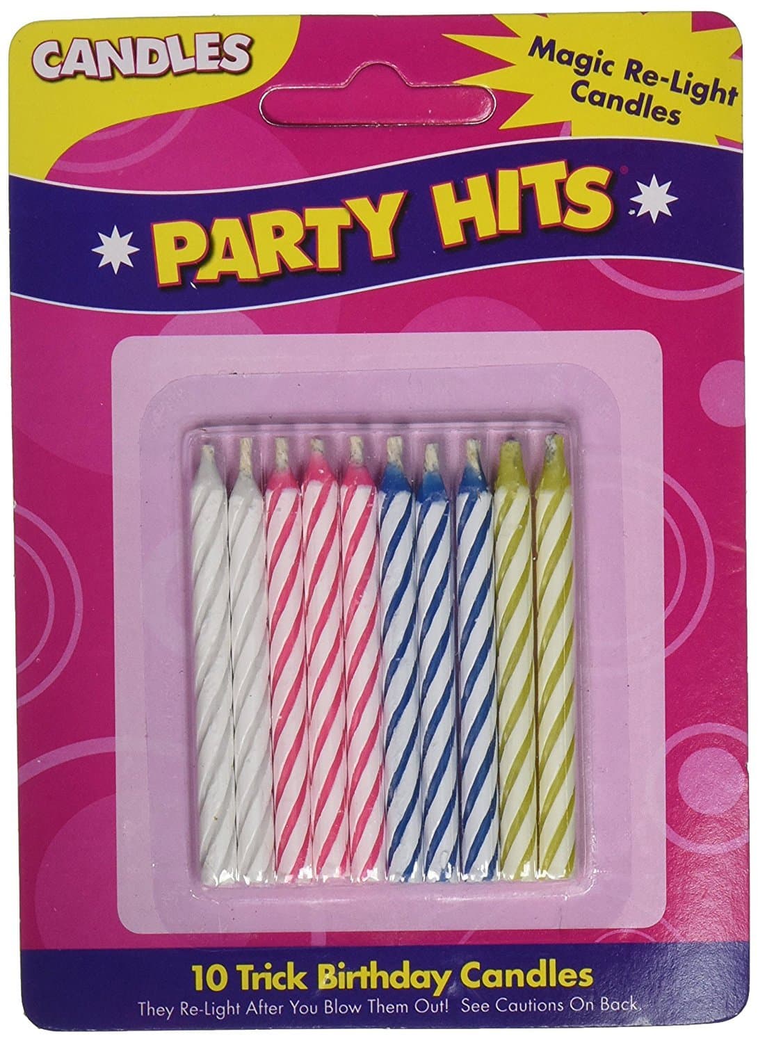 Magic Relighting Birthday Candles(Package May Vary )