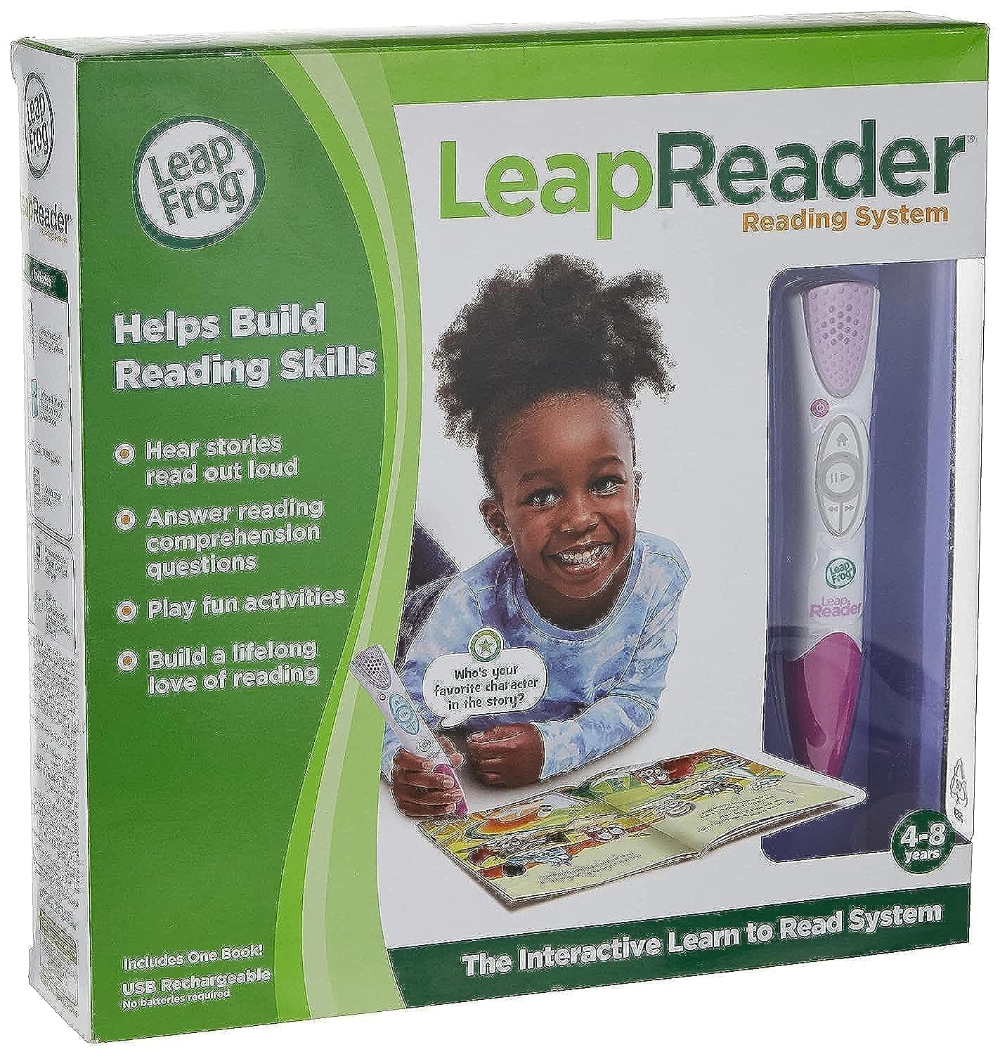 LeapReader Reading and Writing System, Pink, Educational Toy for Toddlers and Preschoolers, Teaches Phonics, Early Reading, and Writing Skills, Ideal for Kids Aged 4+