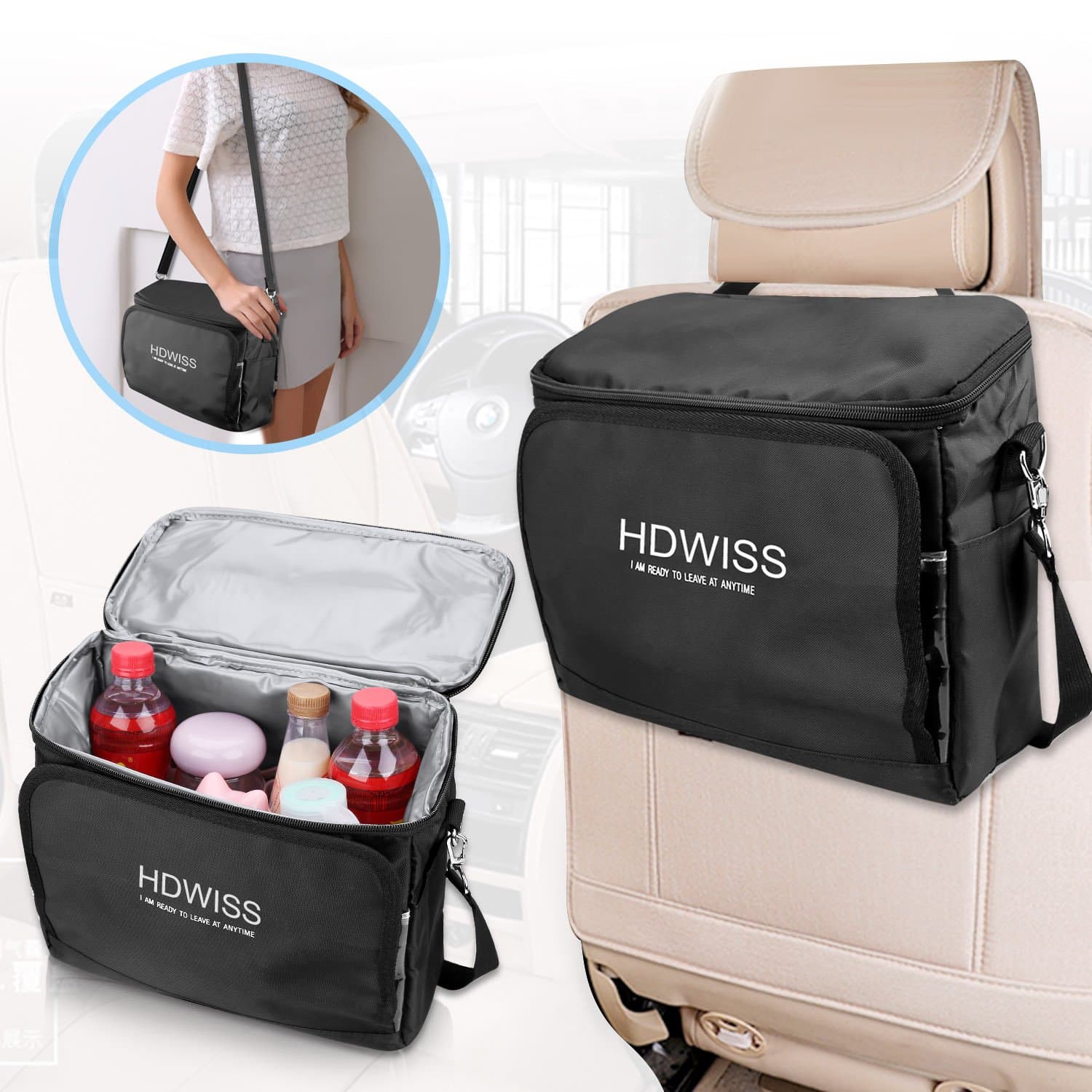 alberam car organizer bag Car Seat Back Organizer,Multi-Pocket Travel Storage Bag