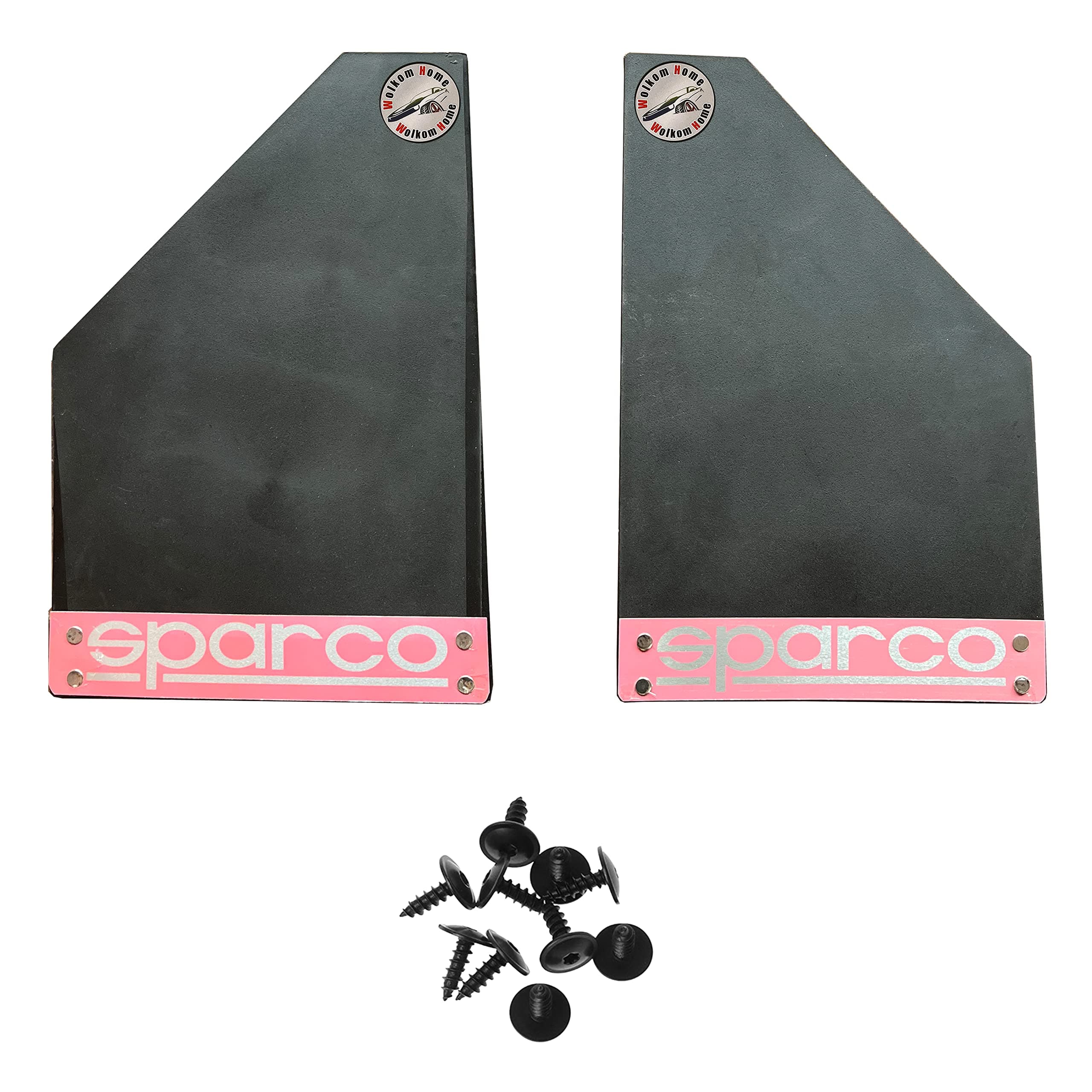 WolkomHome Car Mud Flaps/Mud Flap Sparco Universal for All Car Set of 2 pc