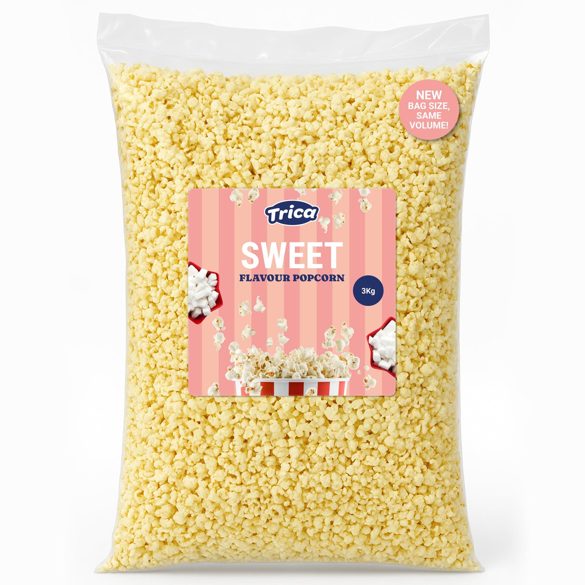 Bulk Pre-Made Sweet Popcorn Bag 3Kg