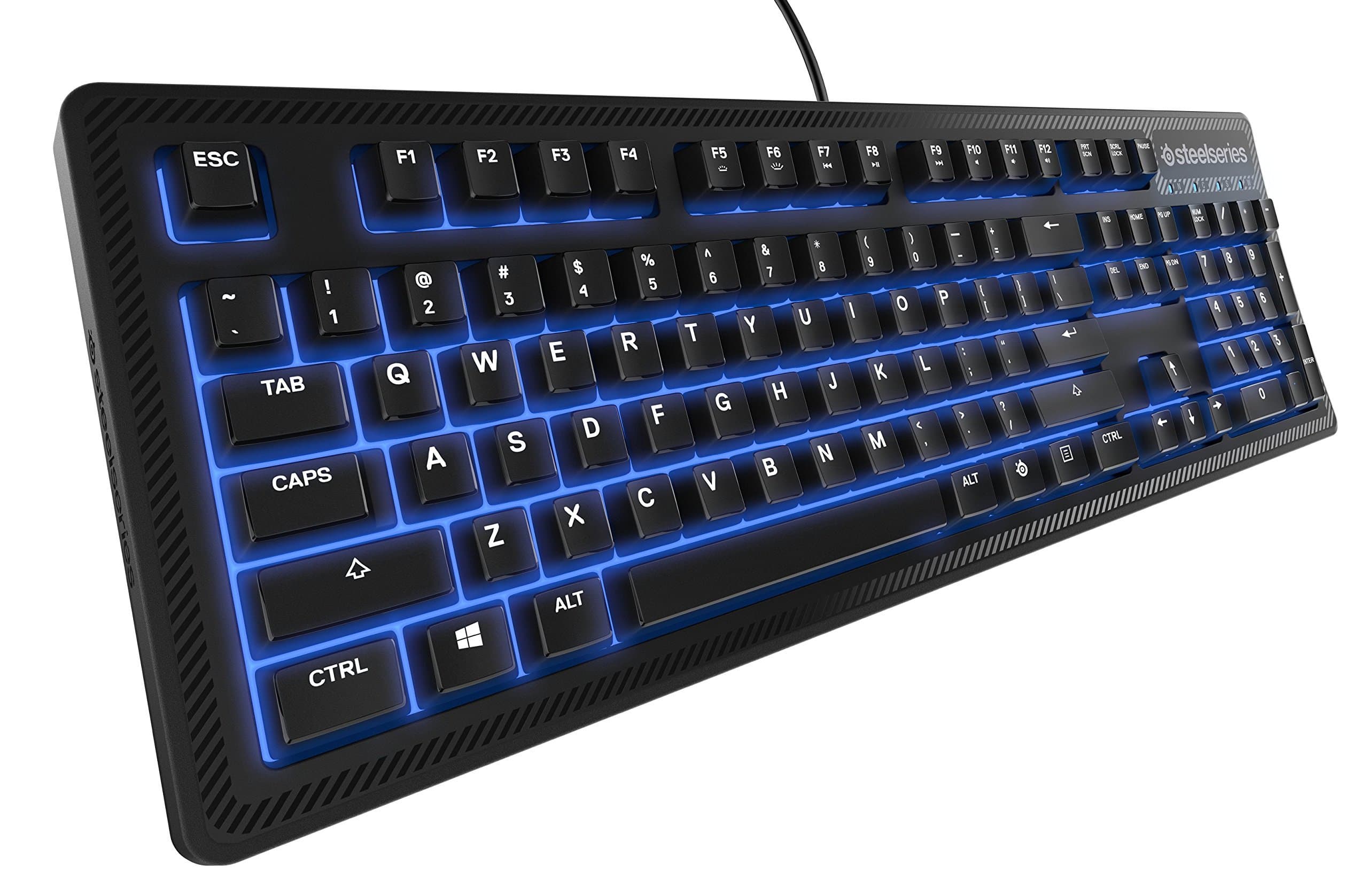SteelSeries Apex 100 Wired Gaming Keyboard with Blue LED Backlit