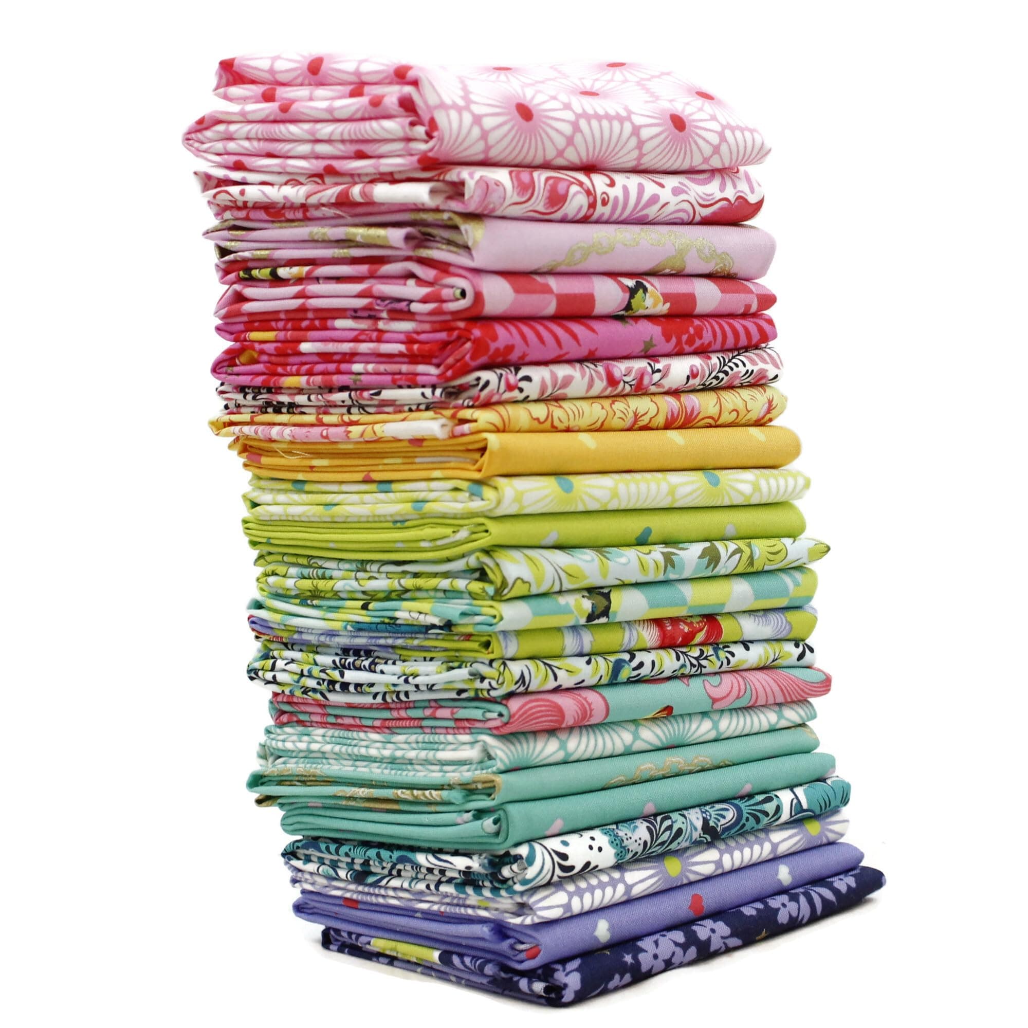 Free Spirit Besties Fat Eighth Bundle (22 Pieces) by Tula Pink for 9 x 21 inches (22.86 cm x 53.34 cm) Fabric cuts DIY Quilt Fabric