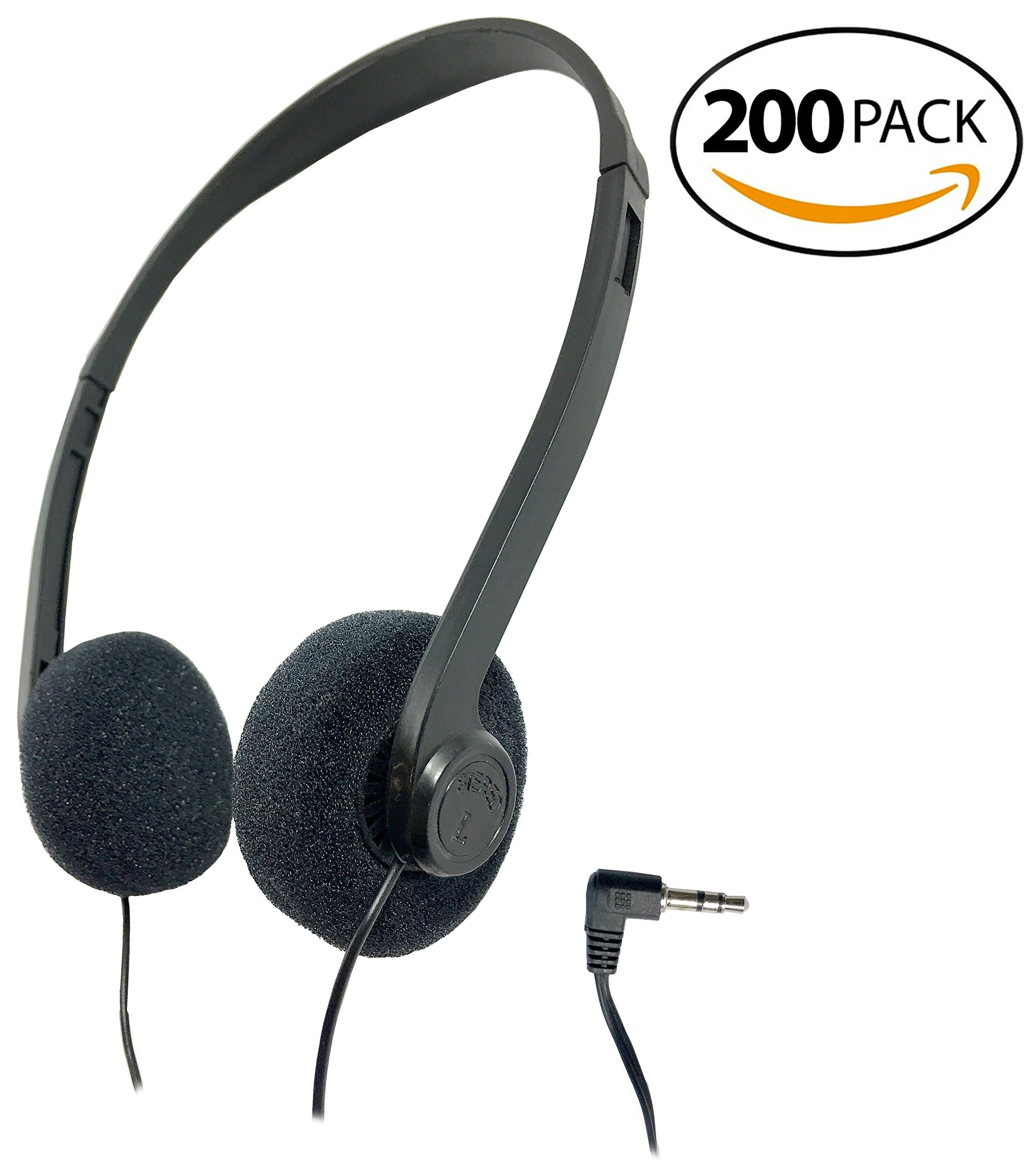 SmithOutlet 200 ID06 Pack Disposable Stereo Bulk Headphones