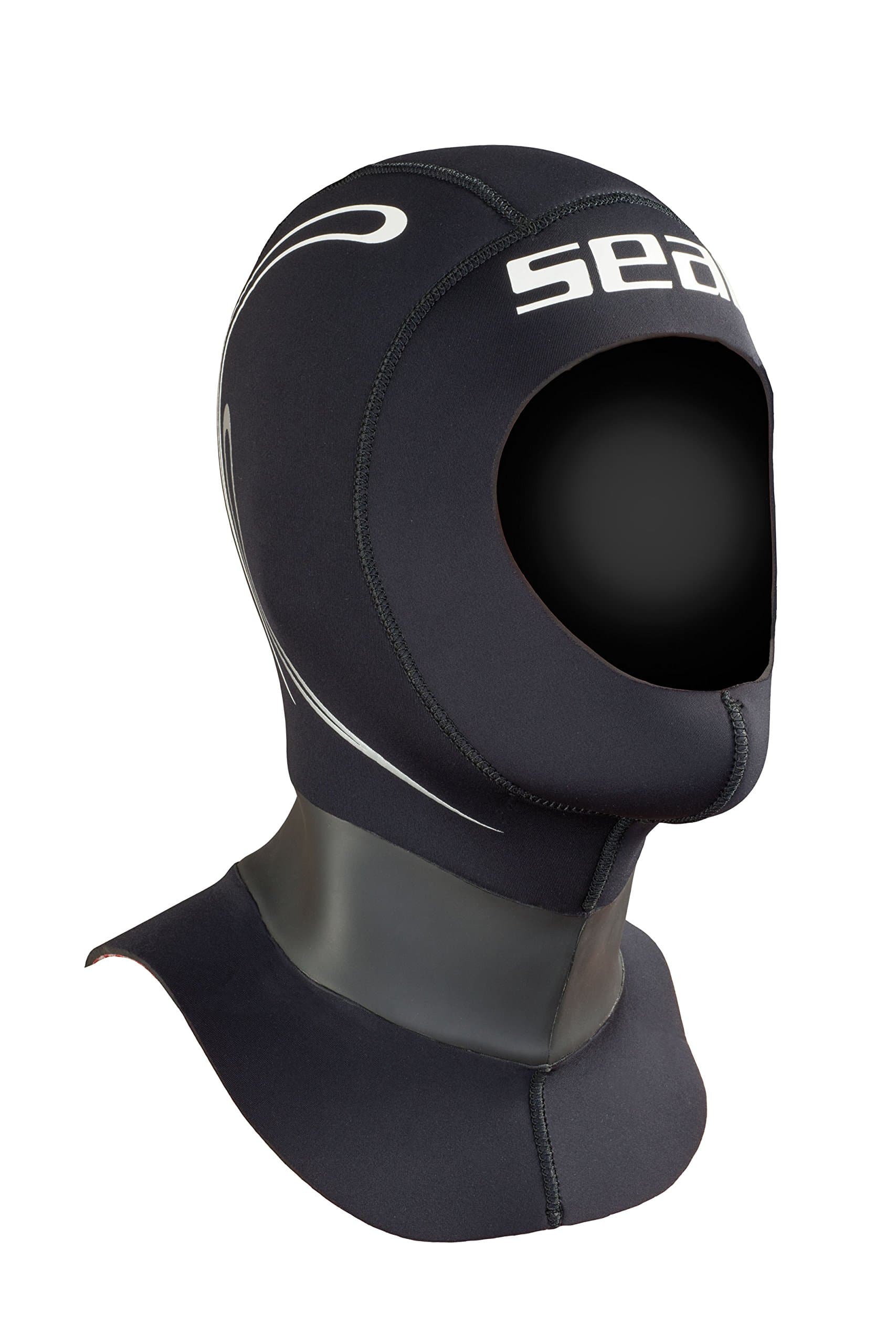 SEAC Tekno, 5mm Neoprene Hood for Diving Suit with Air Release Valve Vent System, for Men and Women