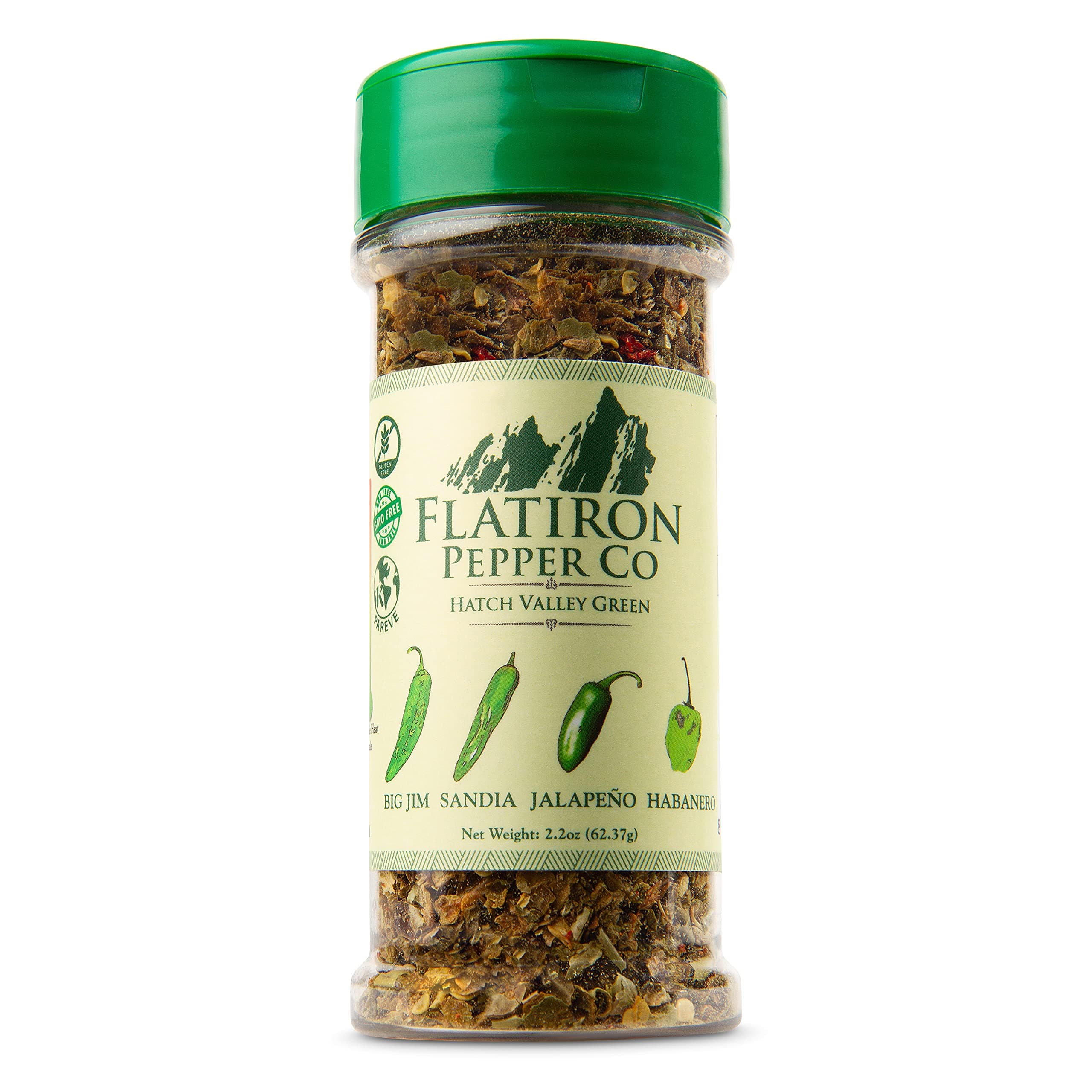 Pepper Co - Hatch Valley Green. Premium Green Chile Flakes. Hatch Green Chile - Jalapeno - Habanero