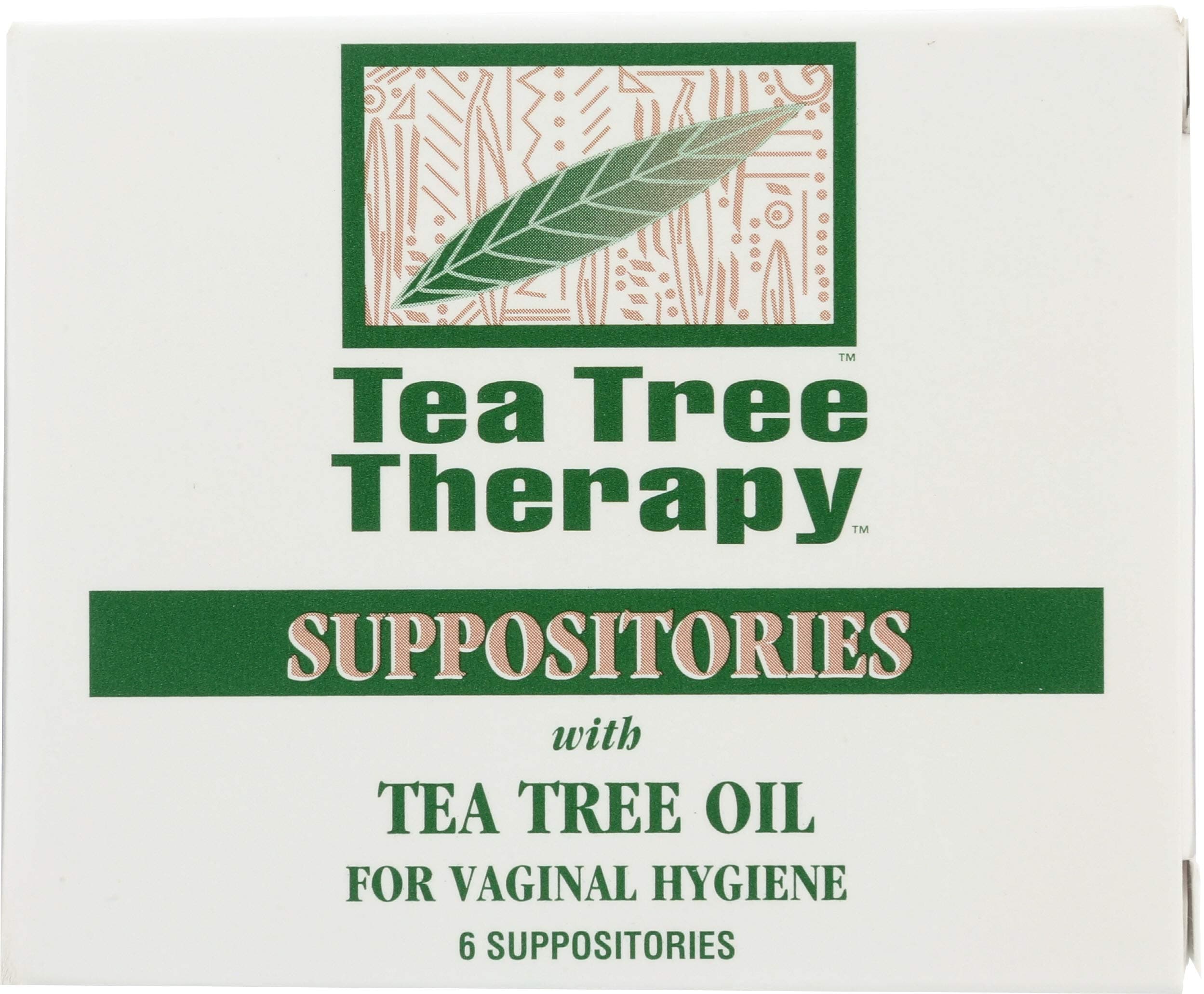 Tea Tree Therapy 6 Suppositories with Tea Tree Oil for Vaginal Hygiene