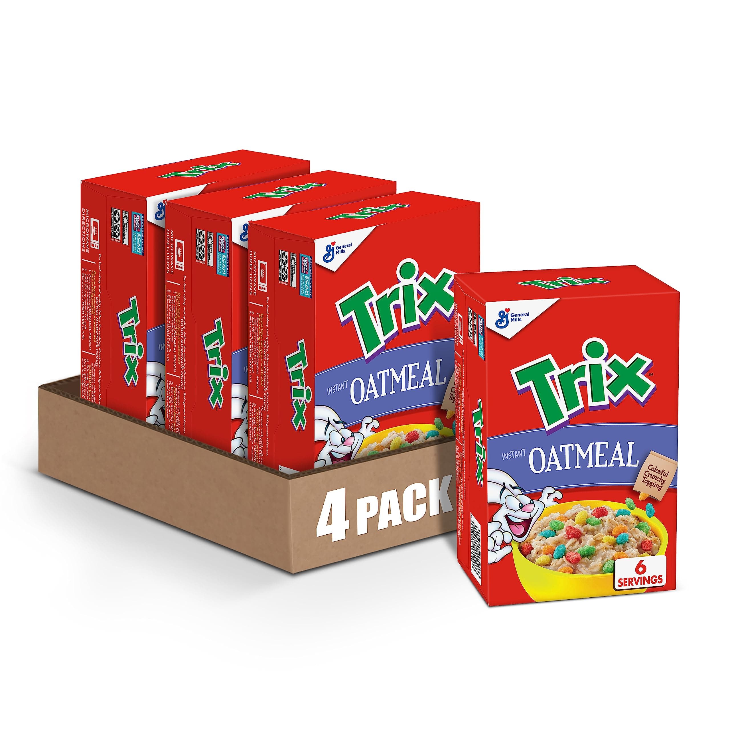 Trix Instant Oatmeal, 6 ct, 8.64 oz (Pack of 4)