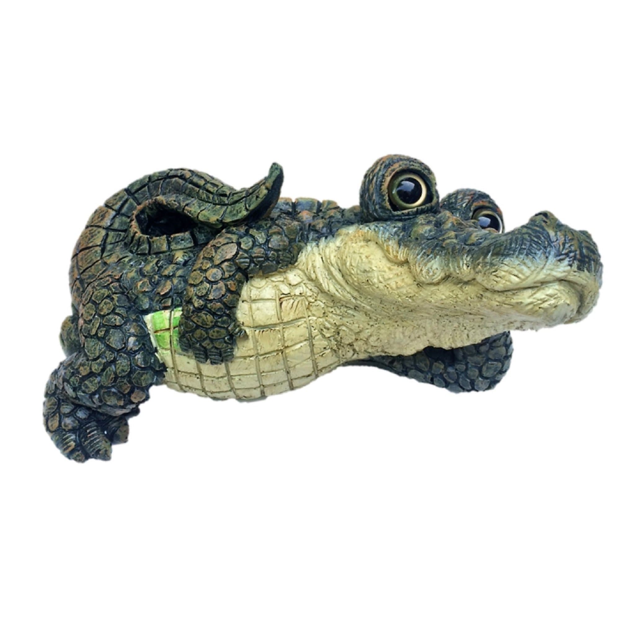 Toad HollowExtra Large Lying Gator Home & Garden Alligator Statue 21" W