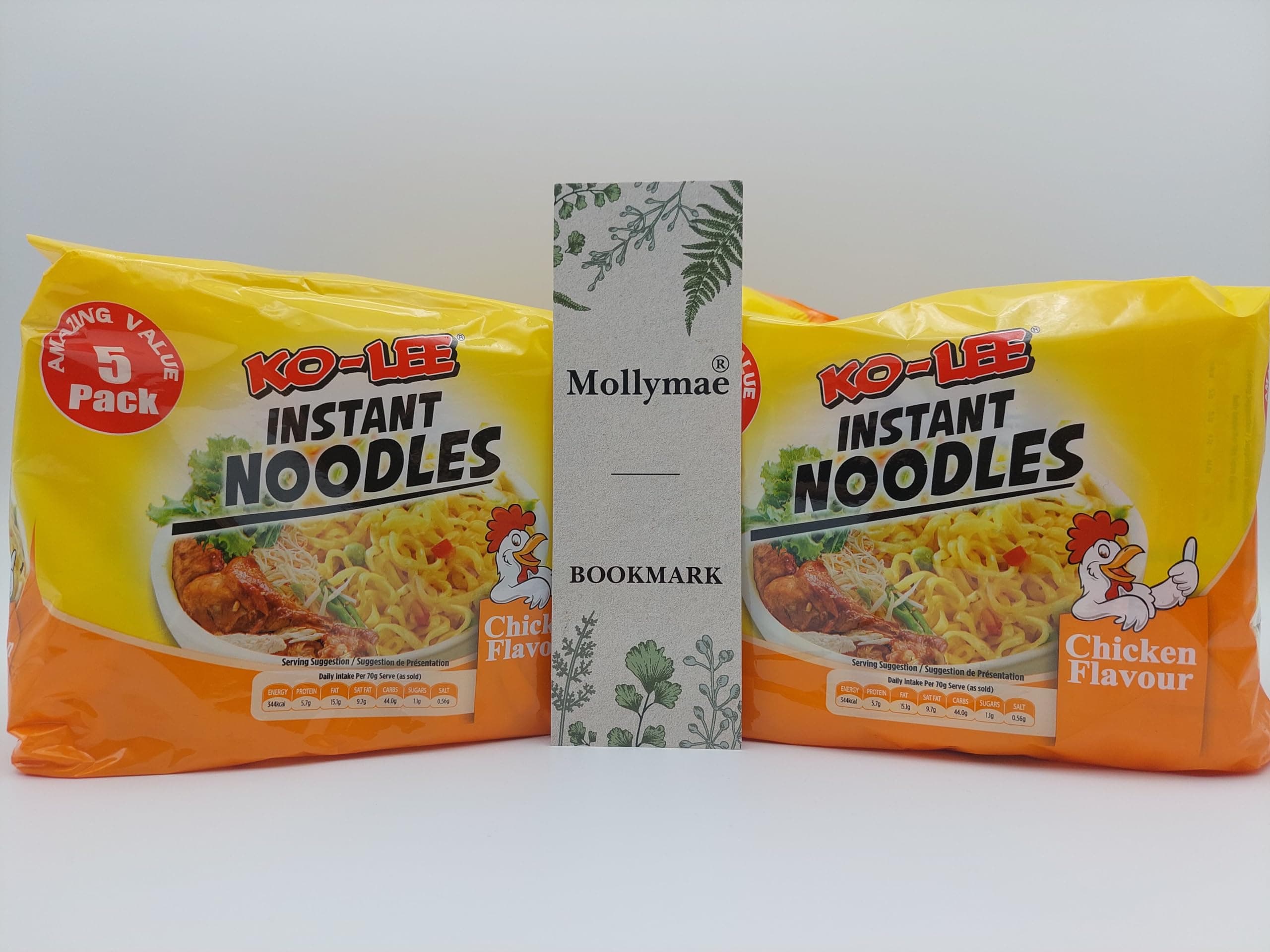 Ko - Lee Instant Noodles Chicken Flavour 10 Pack Bundle With Mollymae Bookmark | 10 x 70g