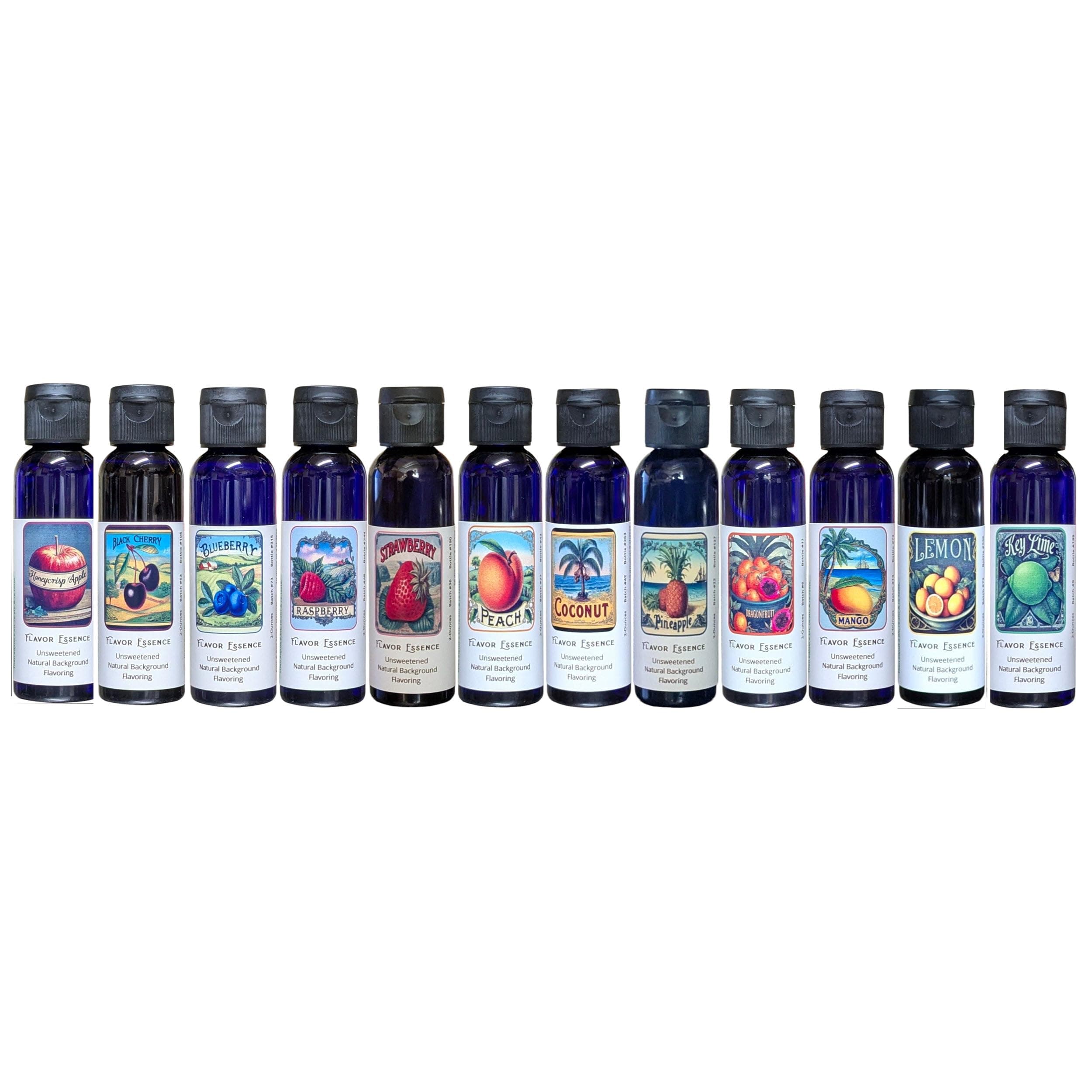 Flavor Essence Custom 5 Pack Case - Unsweetened Natural Flavors - Any Combination of Flavors You Want - 5 Bottles