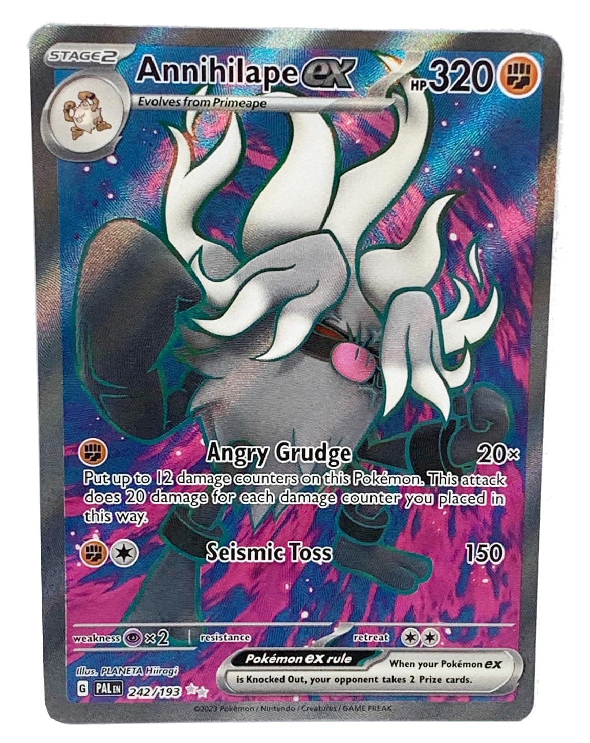 Pokemon - Annihilape ex 242/193 - Paldea Evolved - Full Art Ultra Rare