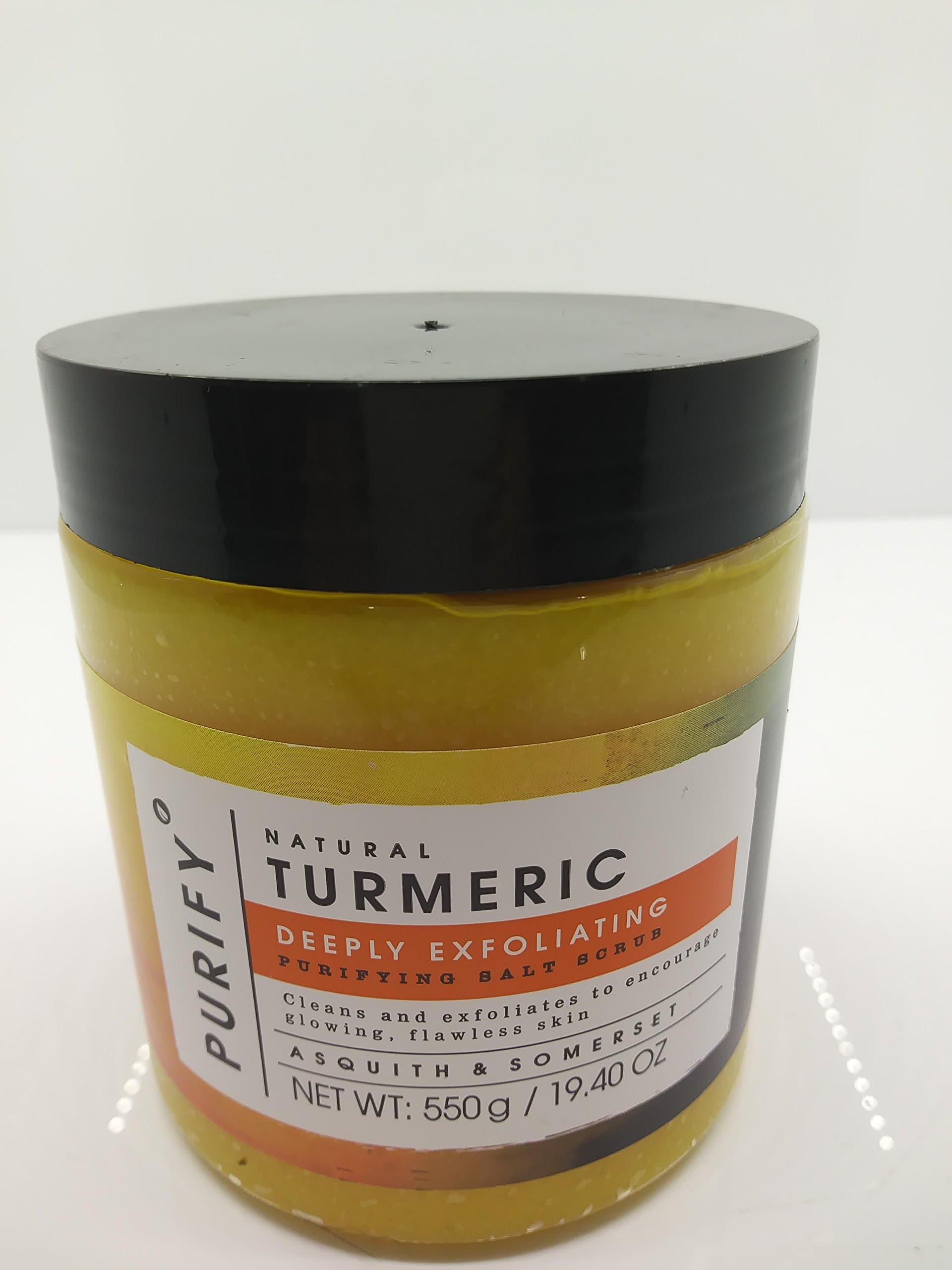 Natural Turmeric Salt Scrub 19.40 oz/550g
