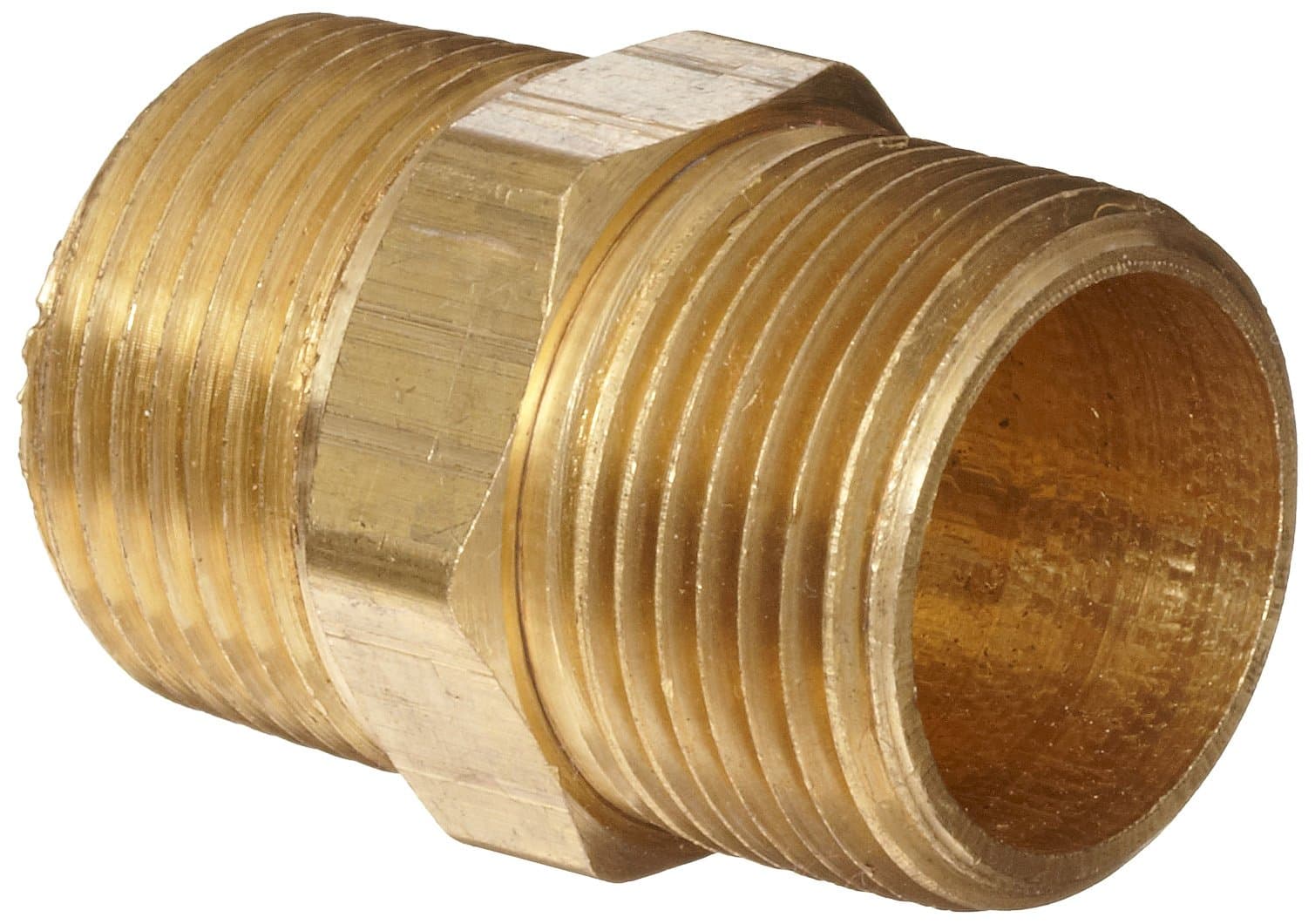 ANDERSON (2.5cm x 2.5cm, 1) - Metals Brass Pipe Fitting, Hex Nipple, 2.5cm x 2.5cm Male Pipe
