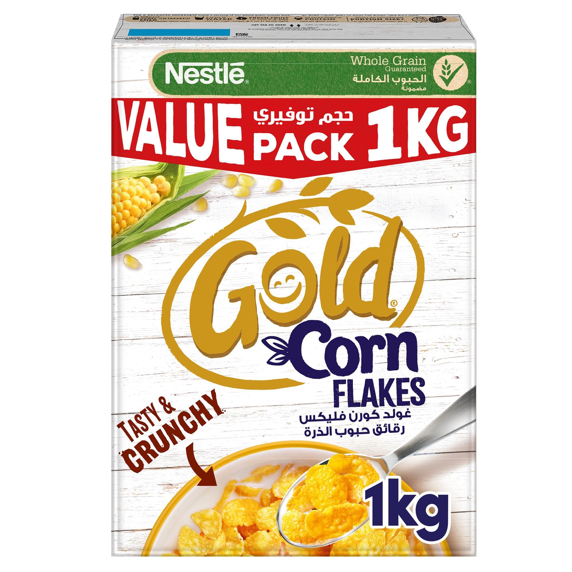 Nestle Gold Cornflakes Cereal 1kg, White