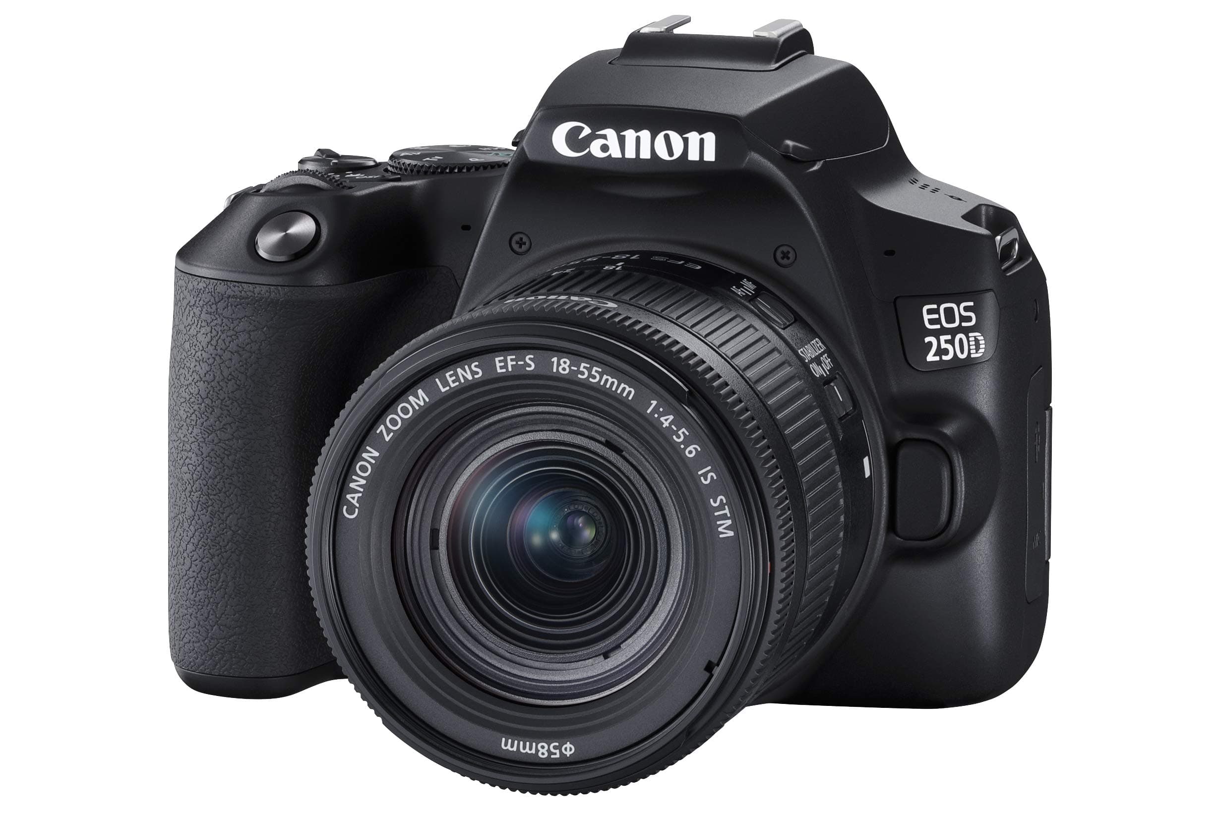 EOS 250D + Canon EF-s 18-55mm f/4-5.6 IS STM Lens - Black