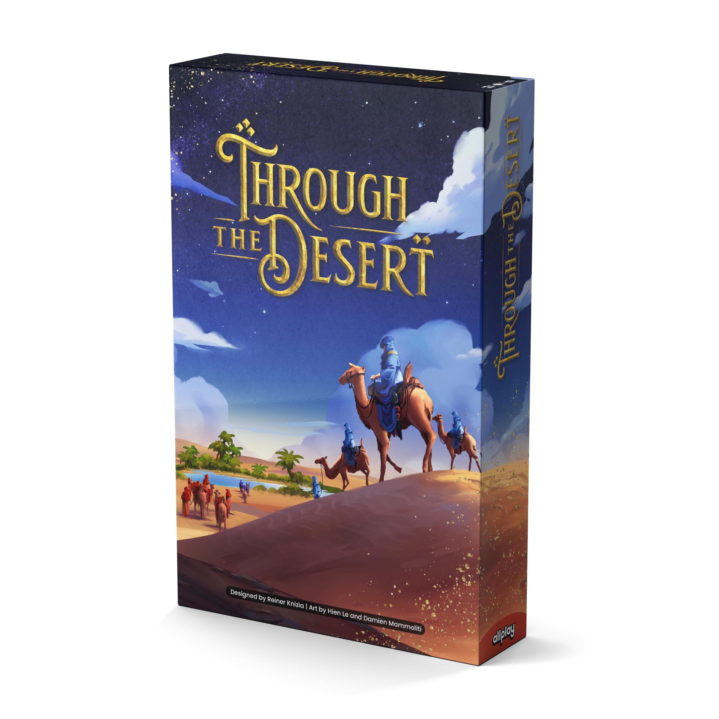 Allplay Through The Desert - Classic Strategy Board Game - Approachable, Elegant, Tactical - One of The Great Strategy Board Games for Adults - Also Great 2 Player Game