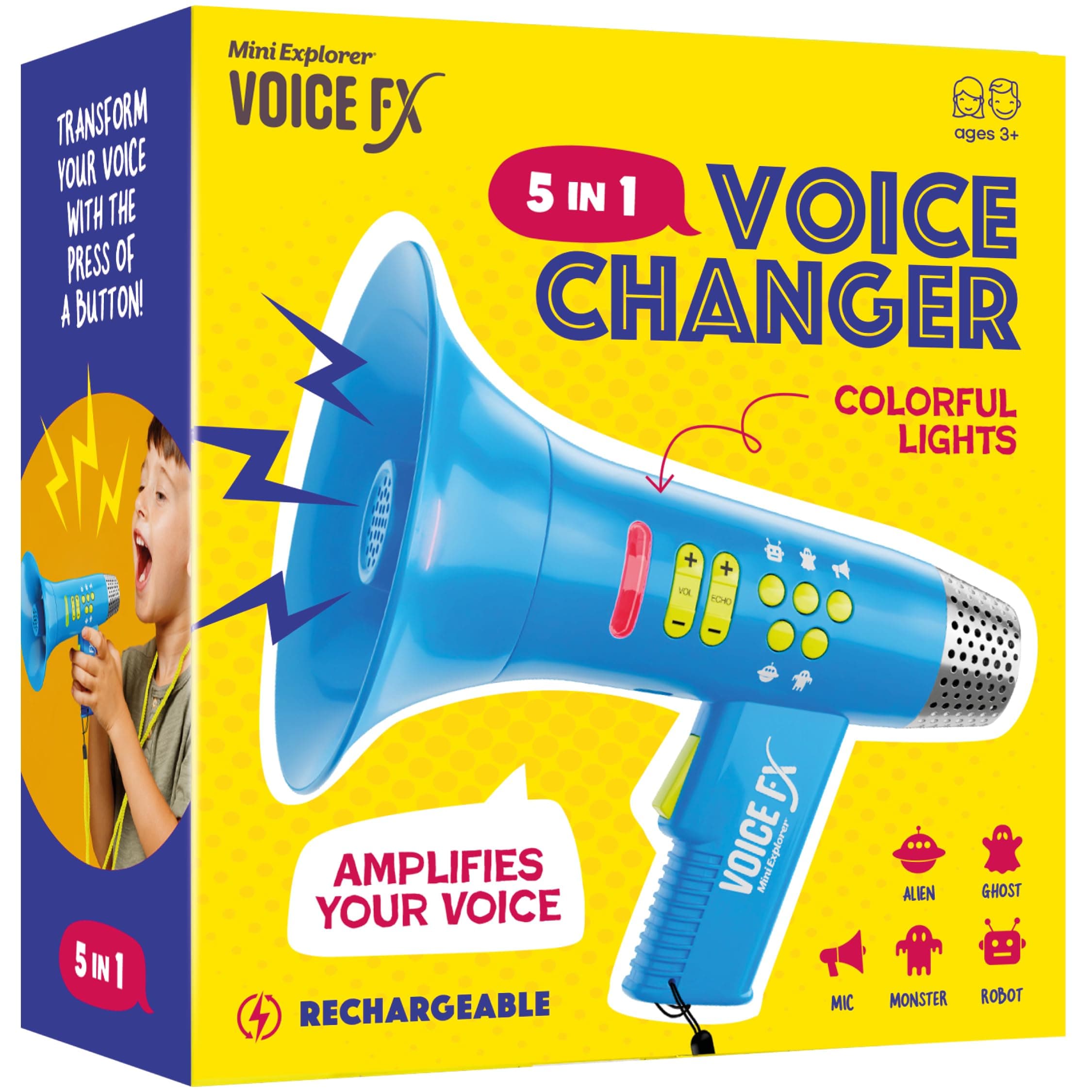 Mini Explorer Voice Changer for Kids - Easter Gift - Voice Changer for Boys & Girls Ages 3-8+, Birthday Gift for 3, 4, 5, 7, 8 Year Old Boys - Toy Gift Ideas for Kids, Toddlers