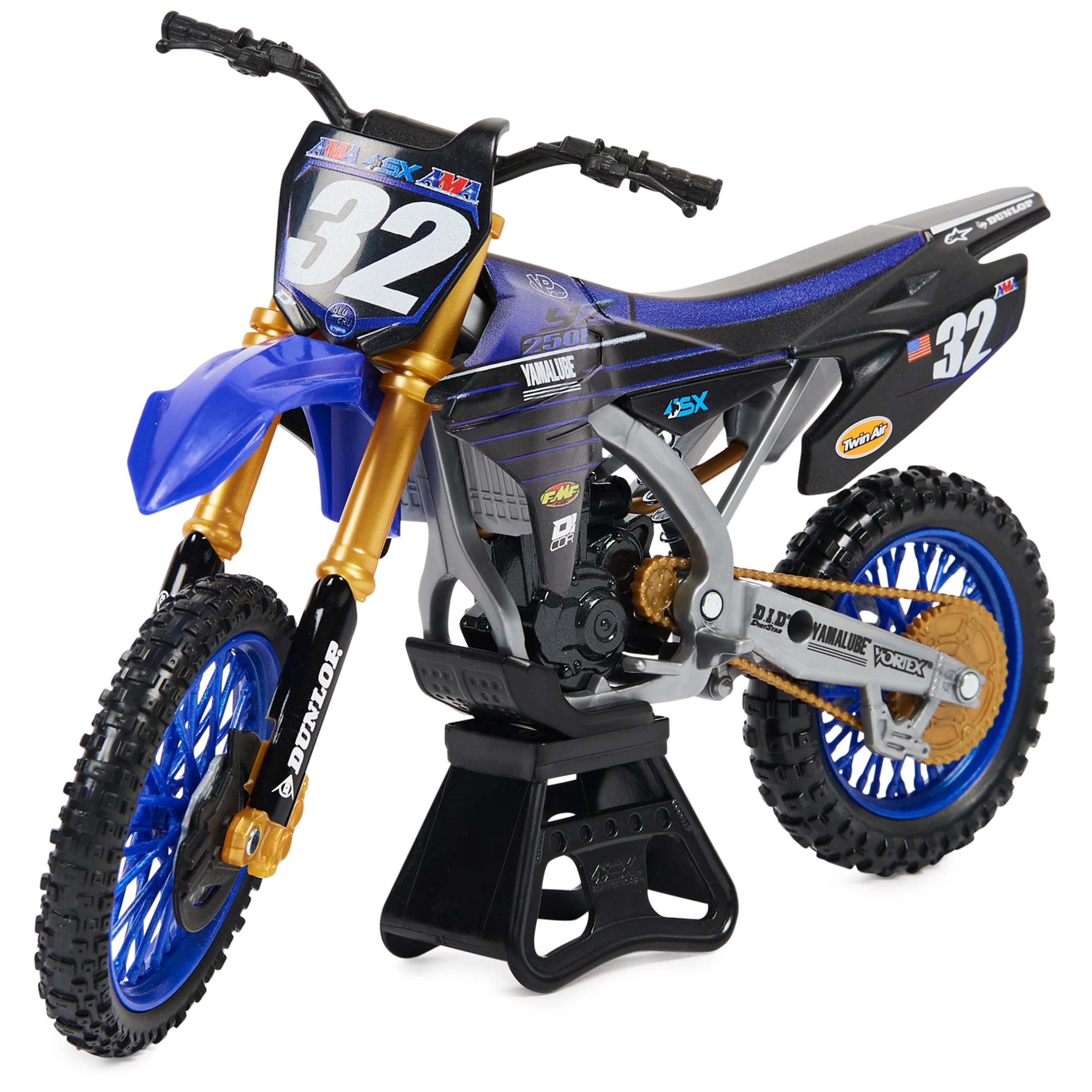 Supercross, Authentic Justin Cooper 1:10 Scale Collector Die-Cast Toy Motorcycle Replica with Display Stand, for Collectors and Kids Age 5 and Up