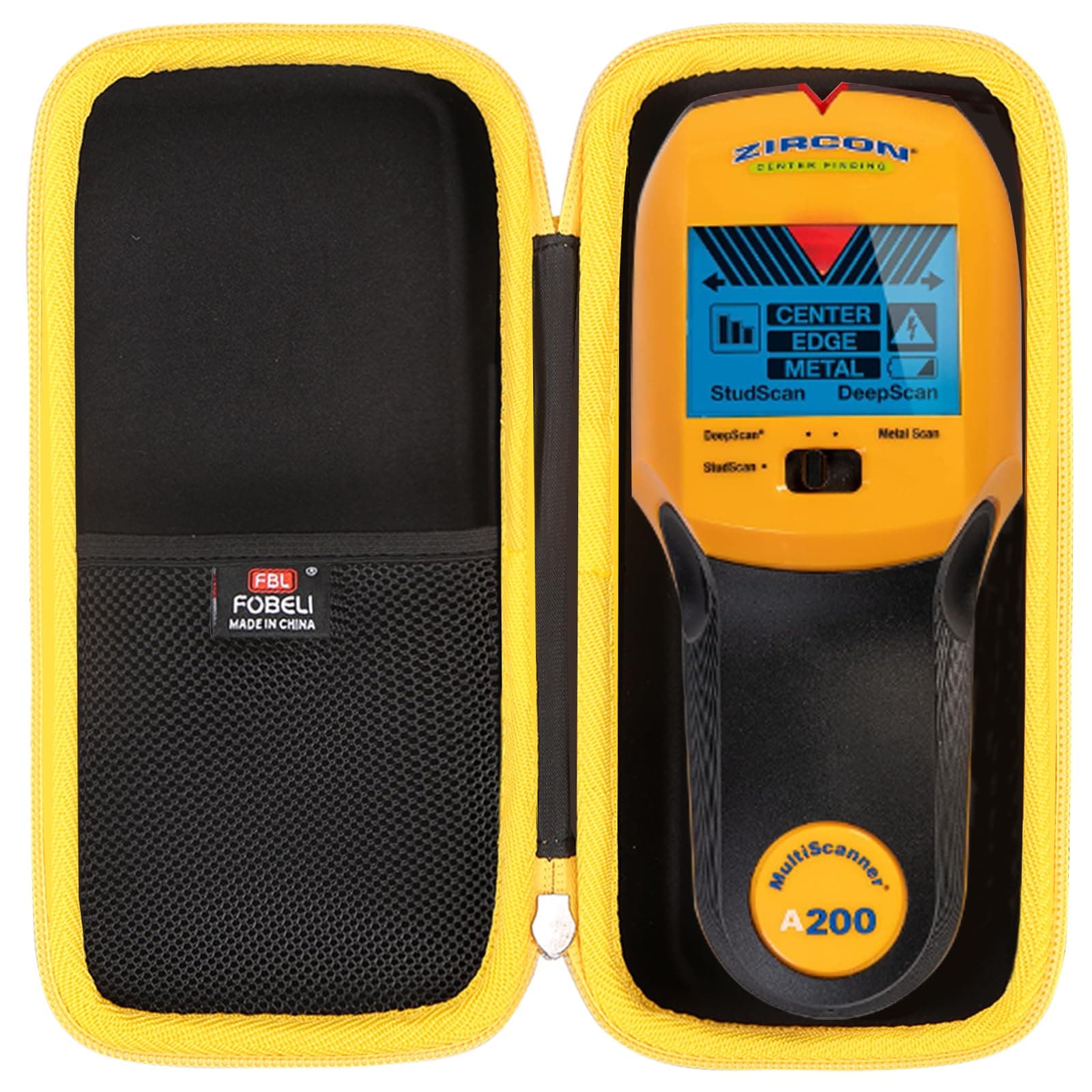 FBLFOBELI EVA Hard Case Compatible with Zircon Multiscanner A200, A250, A250c, StudSensor A100, A150 Stud Finder, Handheld Tool Dedicated Storage Organize Holder