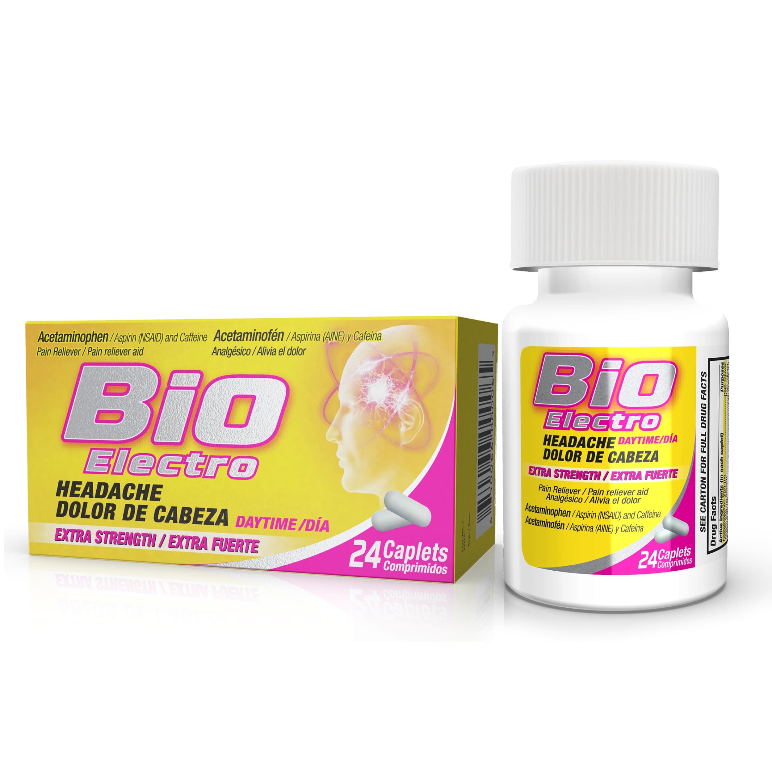 Extra Strength Pain & Headache Relief Tablets, 24 Count