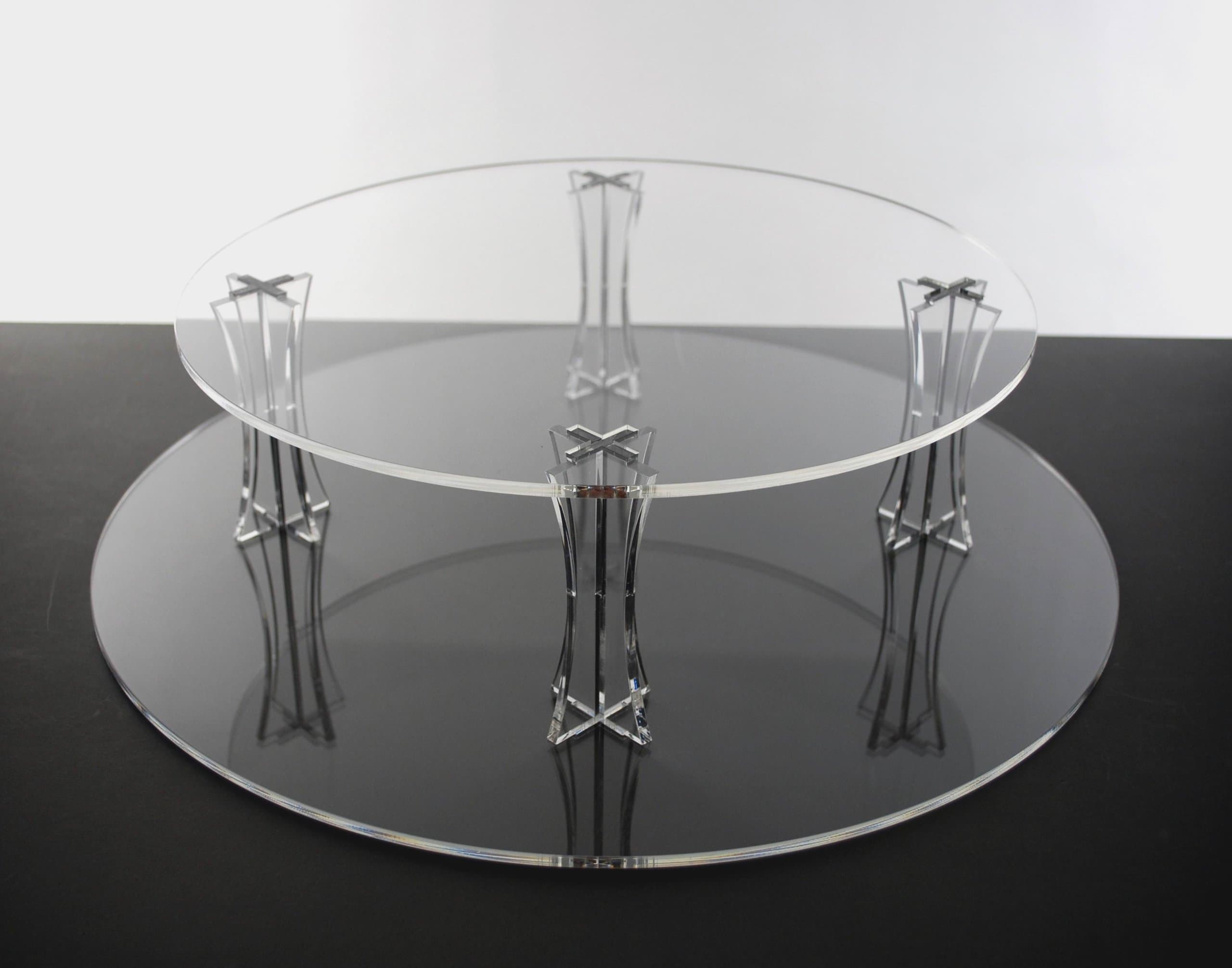 Asscher Design CAKE STAND - Wedding cake stand 2 tier Round