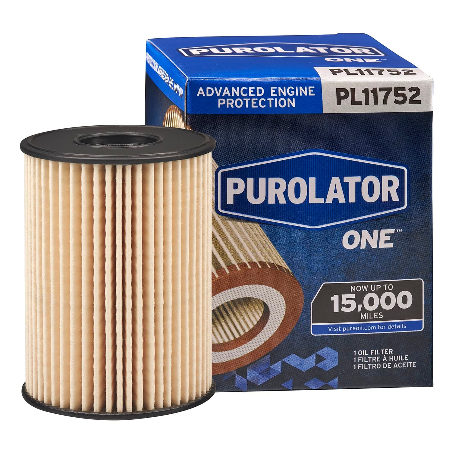 PL11752 ONE Advanced Engine Protection Cartridge Oil Filter Compatible With Select Hyundai and Kia