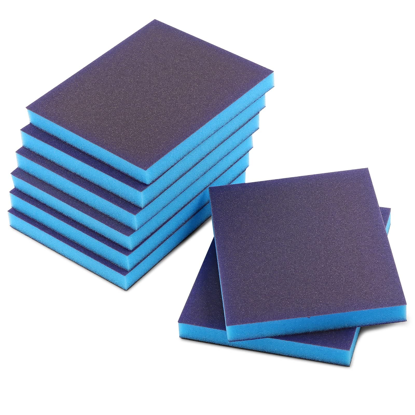 8Pcs 150 Grit Sanding Sponge, Jamiikury Fine Sanding Blocks Washable and Reusable, Wet Dry Sandpaper Sponge for Wood Metal FurniturePaint and Drywall