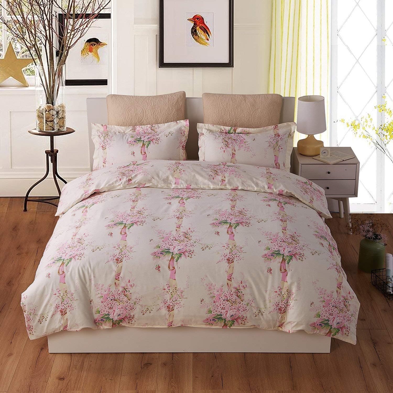 Style Bedding 3 Pcs Floral Duvet Covers (11, Full Size(90 x 80 inch))